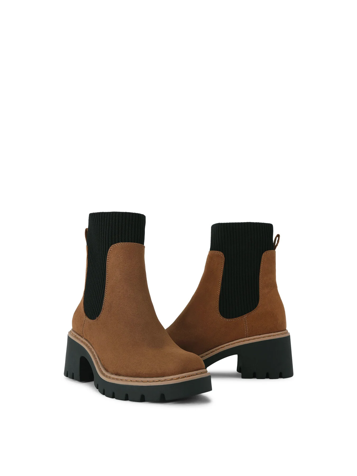 Tess Block Heel Sandals Tan - Image 4