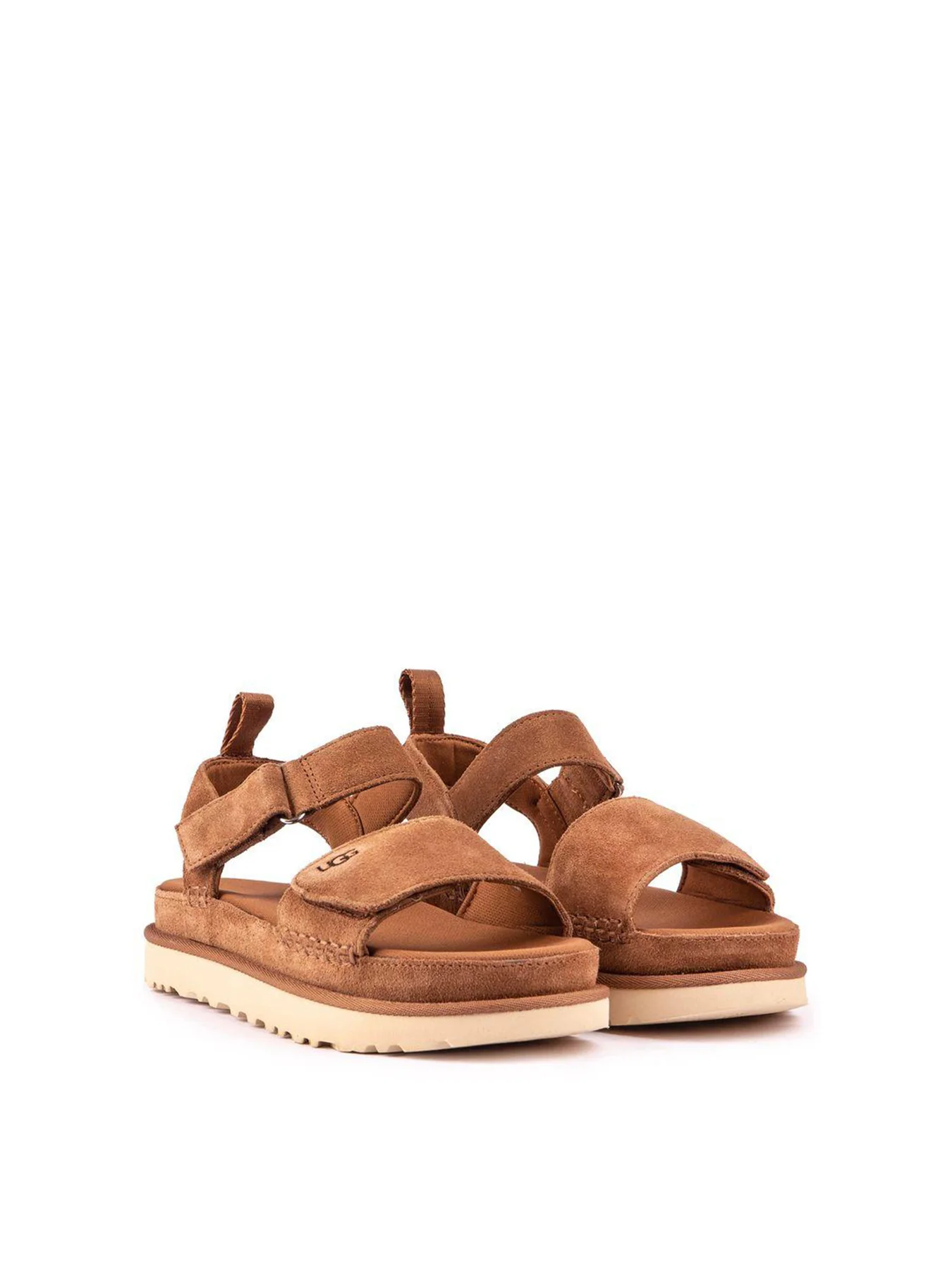 Womens Golden Star Suede Sandals - Image 2