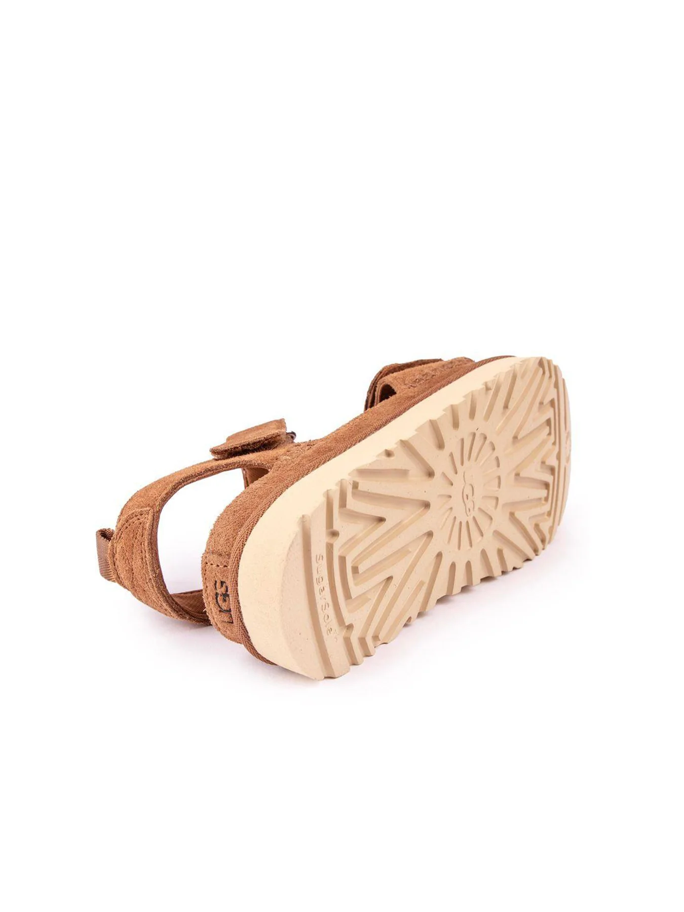 Womens Golden Star Suede Sandals - Image 4