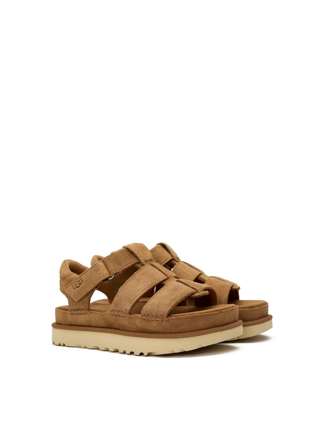 Womens Golden Star Strap Platform Sandals - Image 2