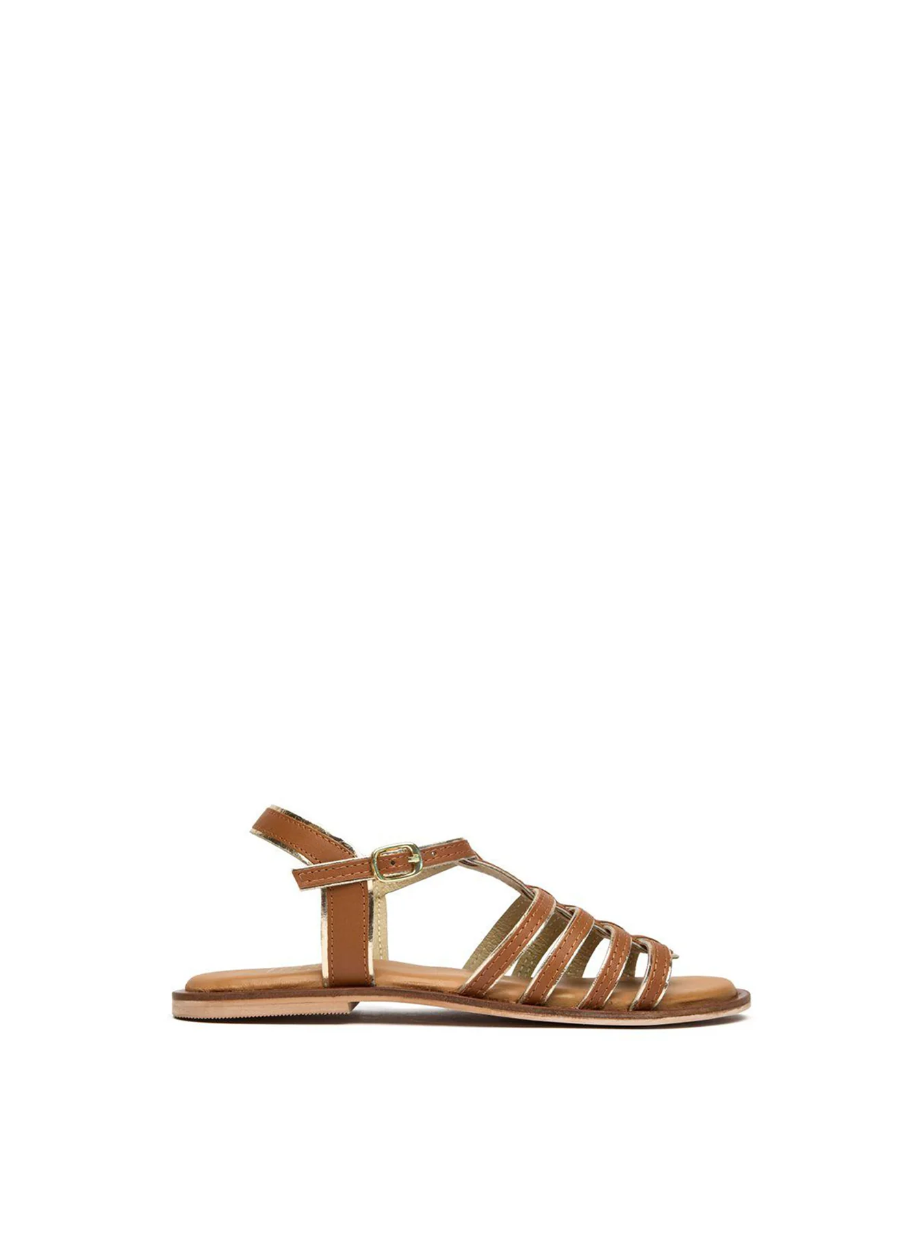 Demi Gladiator Sandals Tan Gold