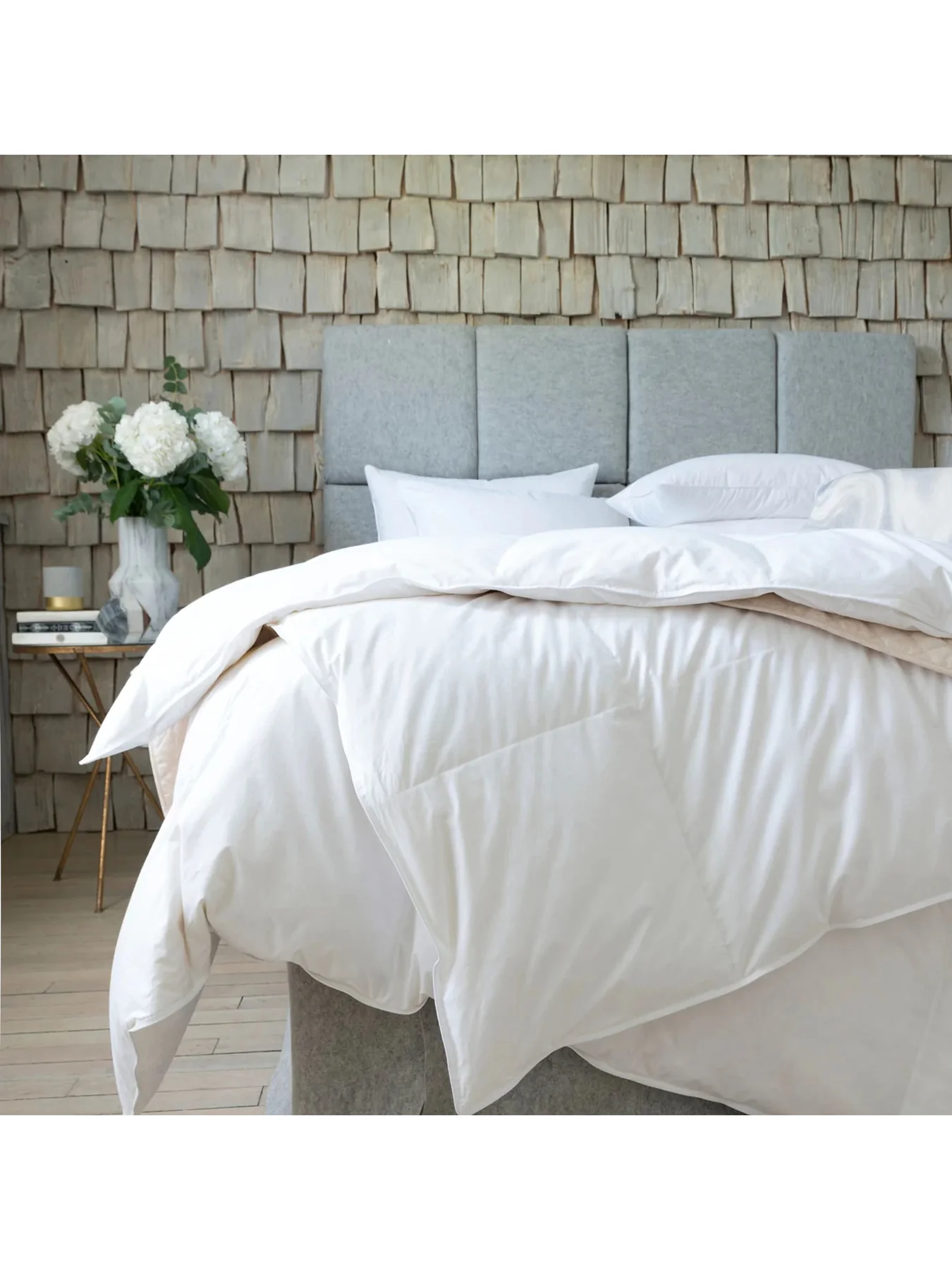 Goose Feather & Down Duvet All Seasons King White - Image 3