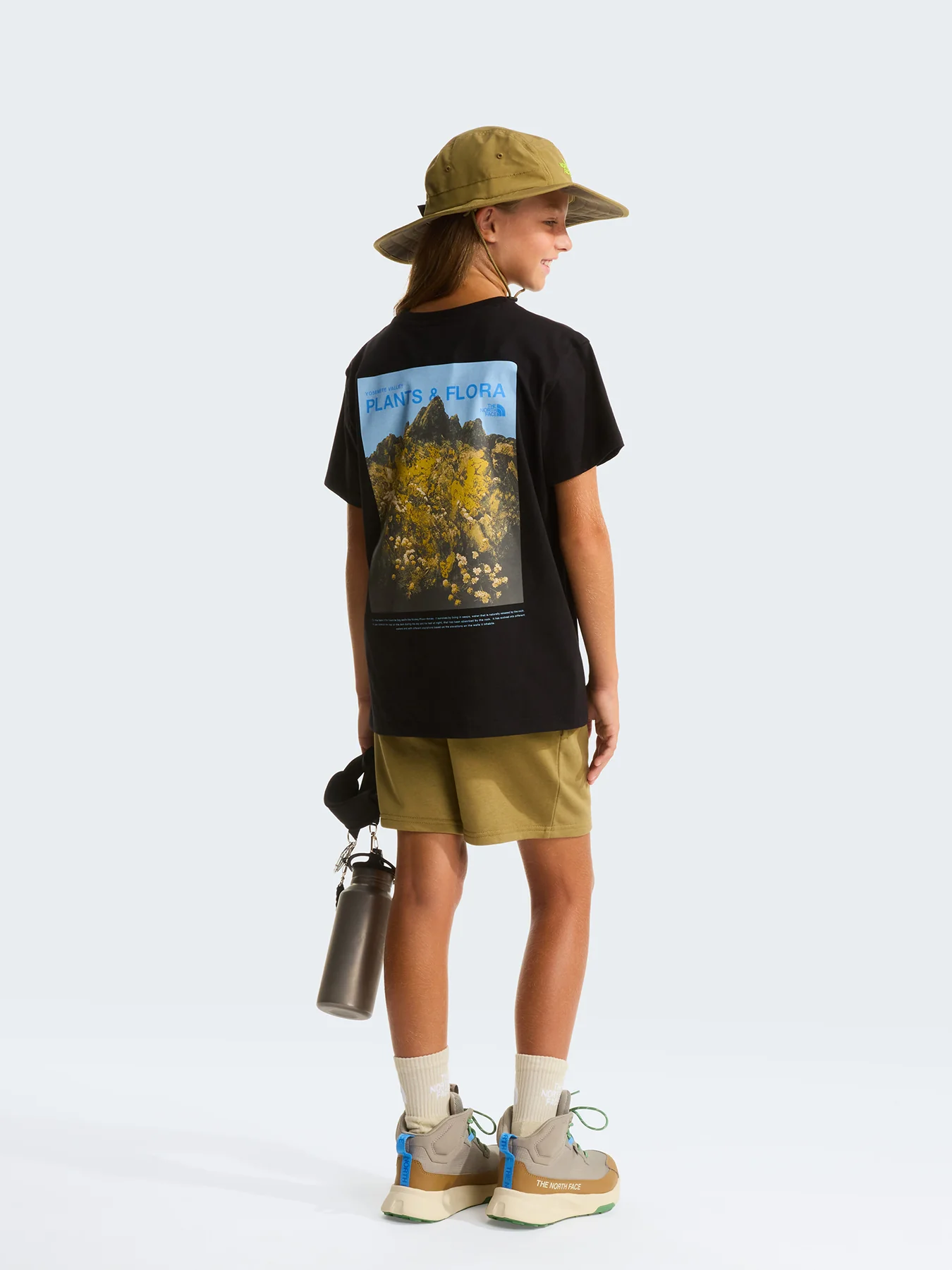 Kids' Flora Relaxed T-Shirt Black - Image 2