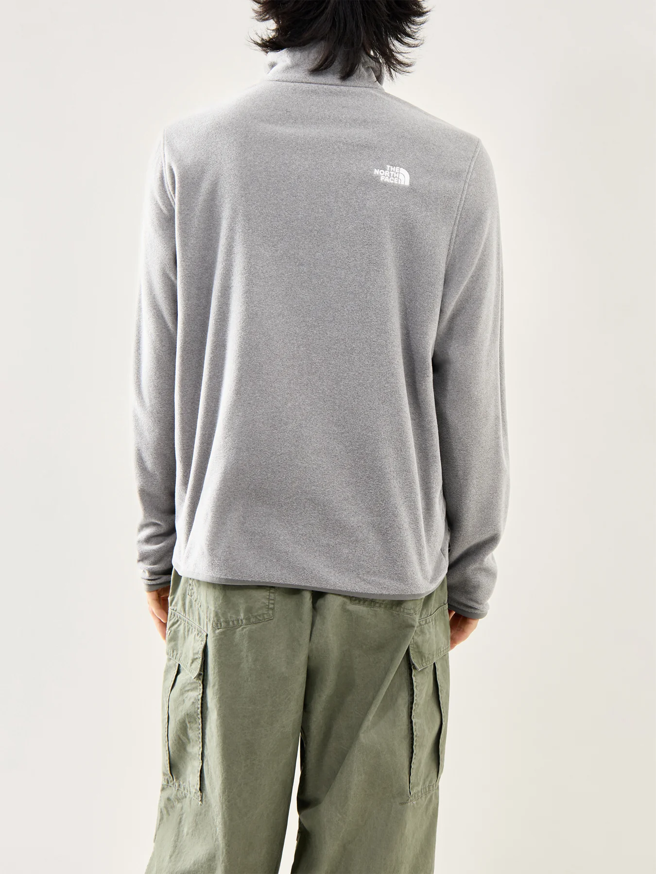 Glacier Quarter Zip Fleece Grey - Image 5