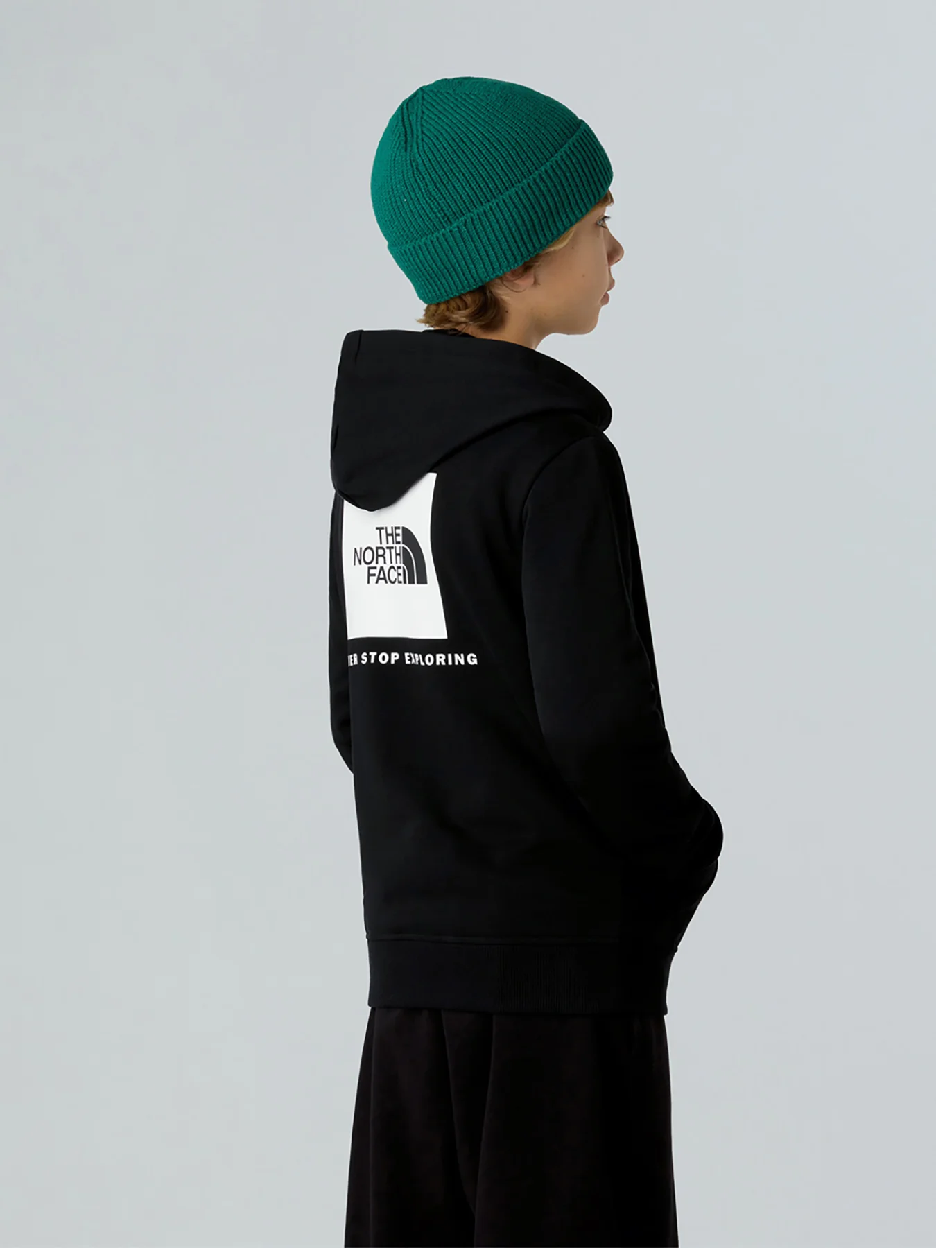Teen Regular Fit Hoodie Cotton Black - Image 4
