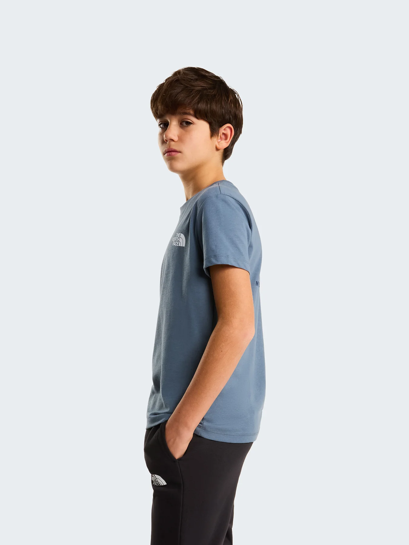 Kids' Box Logo T-Shirt Grey - Image 5