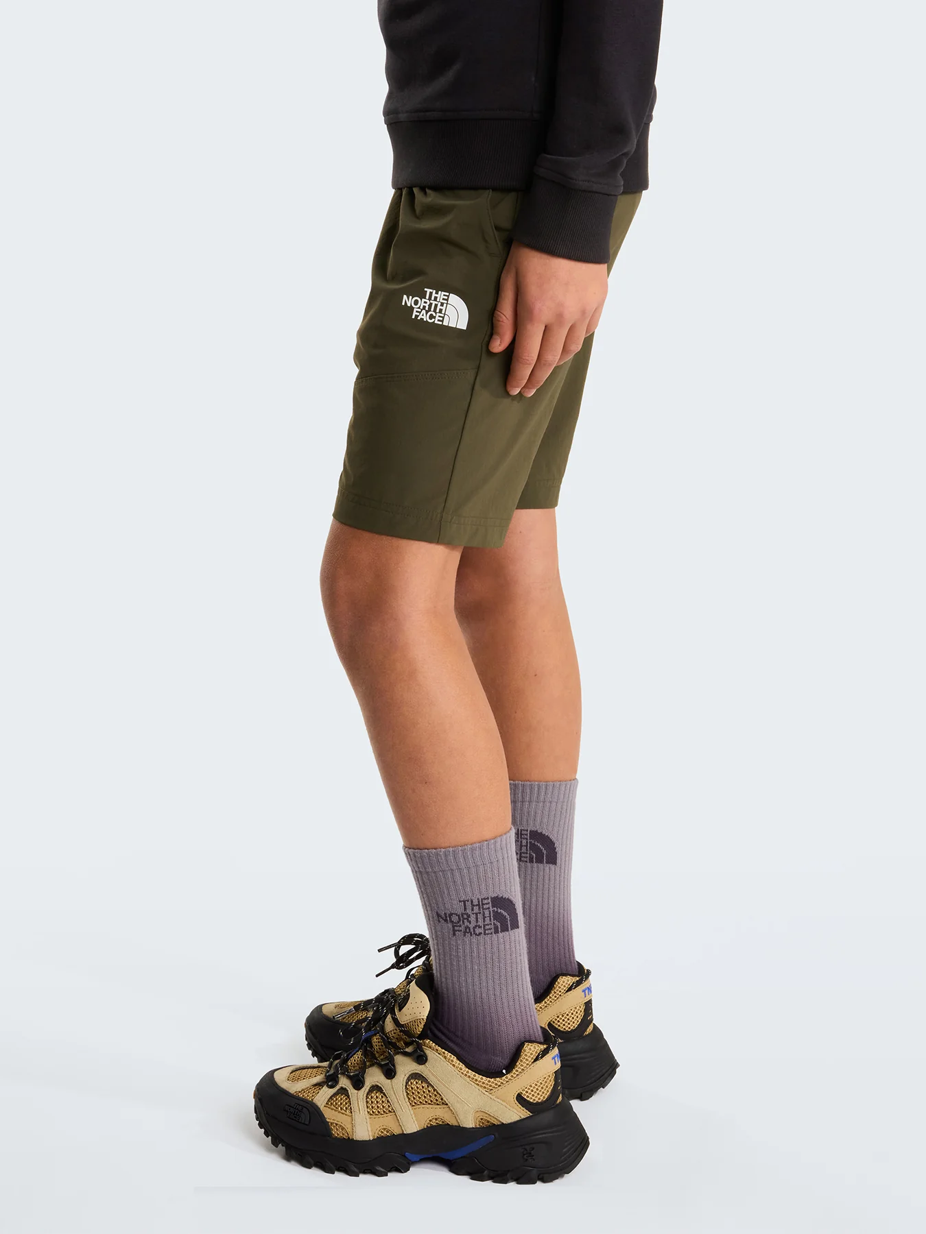 Kids' Lightweight Hike Shorts Green - Image 3