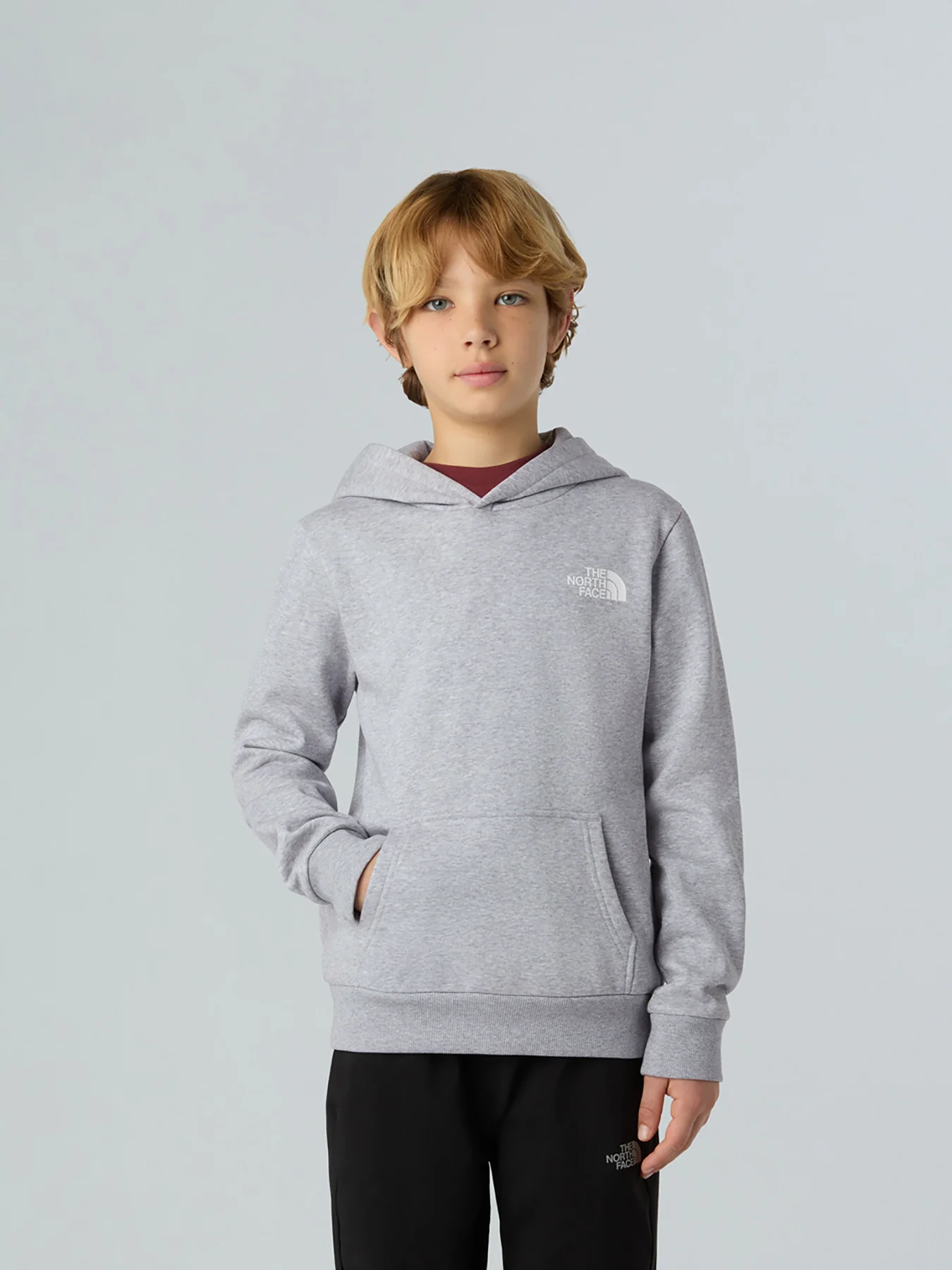 Teen Dome Hoodie Light Grey Heather - Image 8