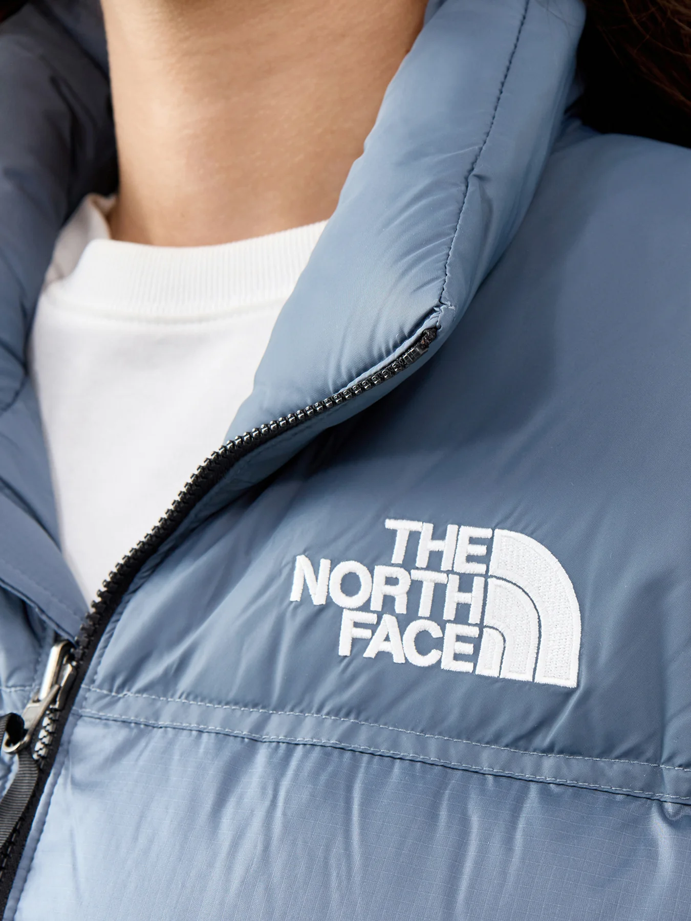 1996 Retro Nuptse Jacket Grey - Image 3