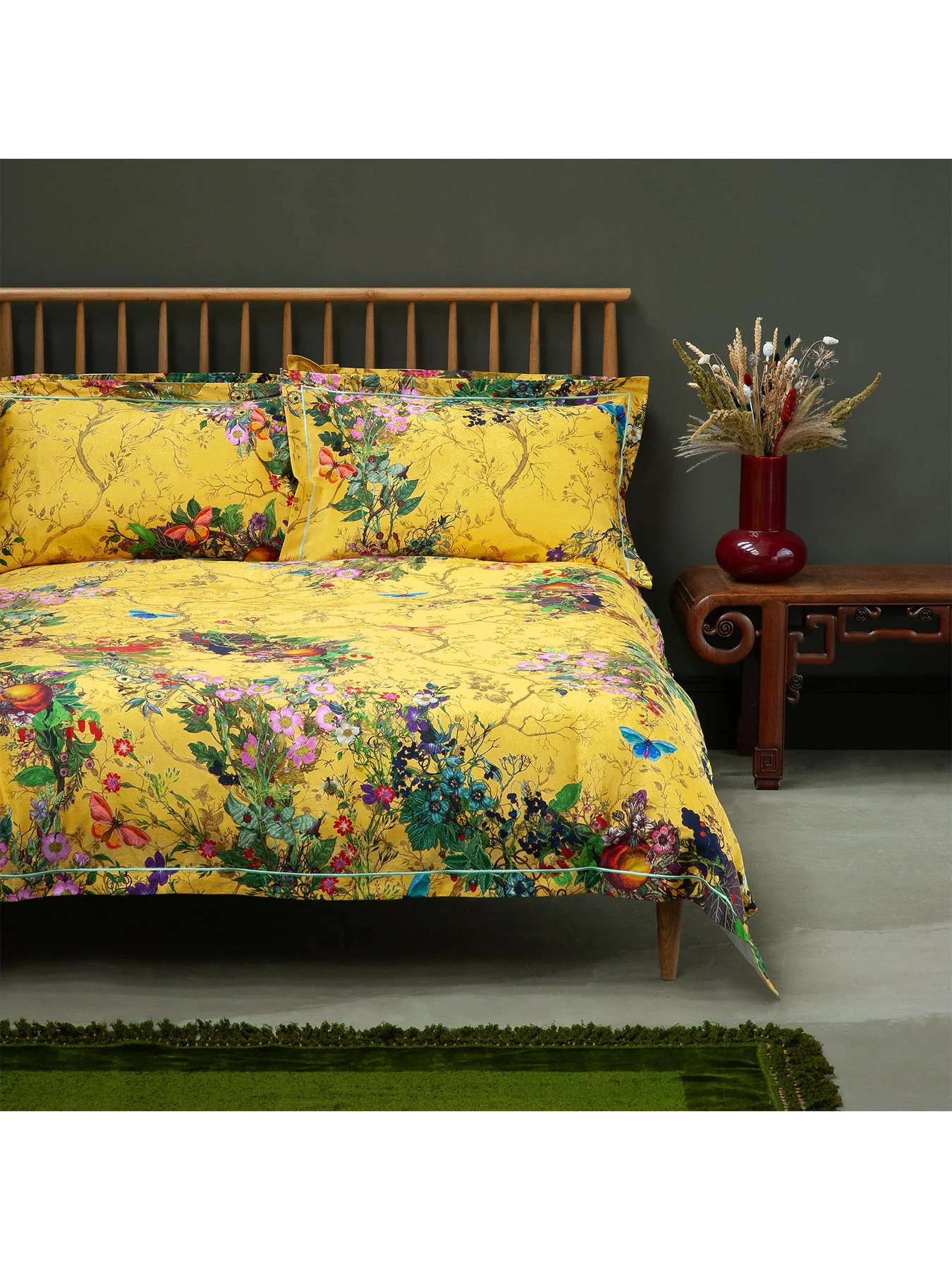 Bloomsbury Garden Duvet Cover Set Yellow - Image 3