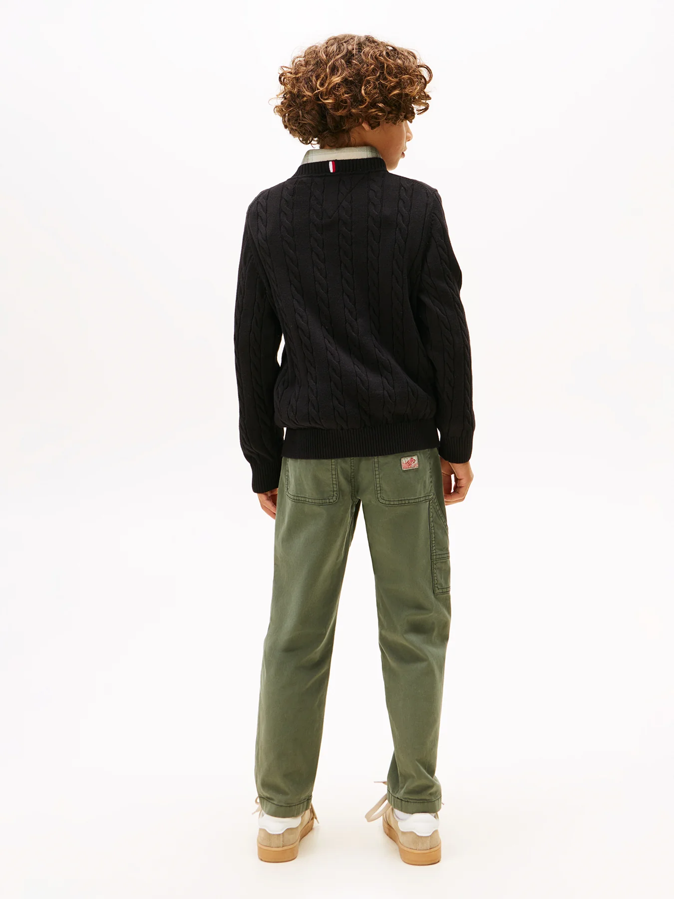 Cable Knit Crew Neck Jumper - Image 3