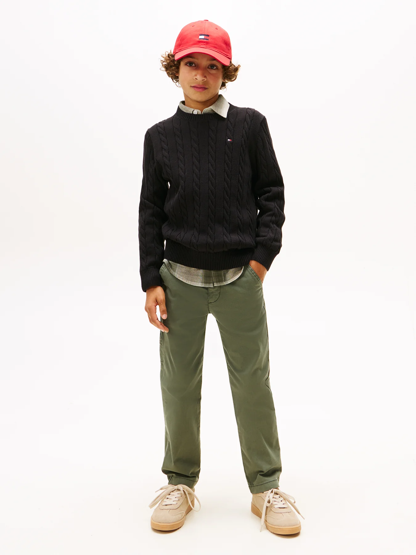 Cable Knit Crew Neck Jumper - Image 4