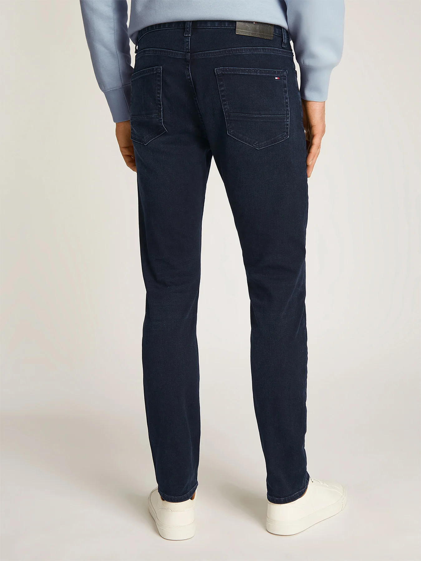 Denton Straight Leg Jeans Blue Black Cotton - Image 4