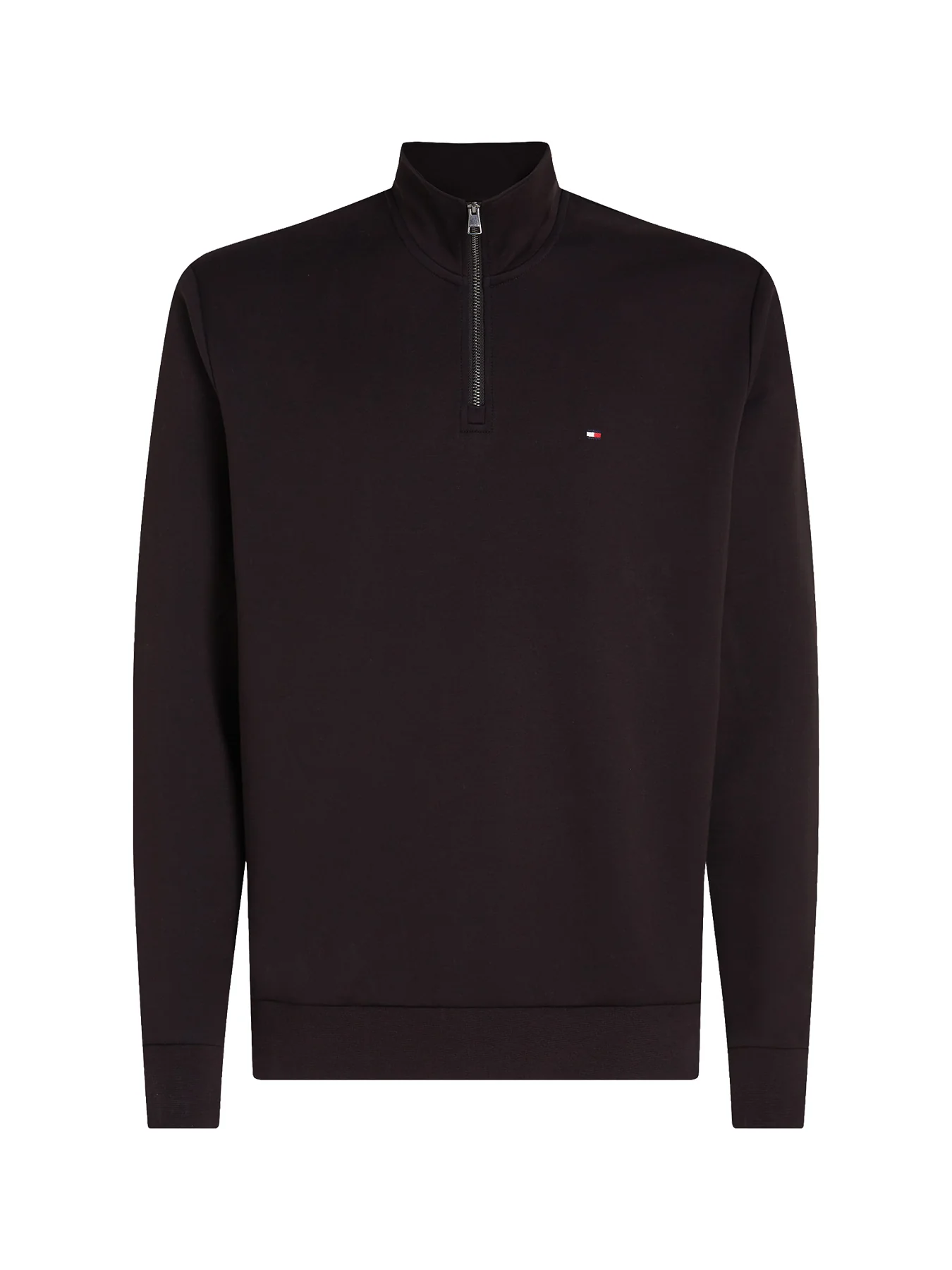Performance Quarter-Zip Intechno Knit Jumper Black