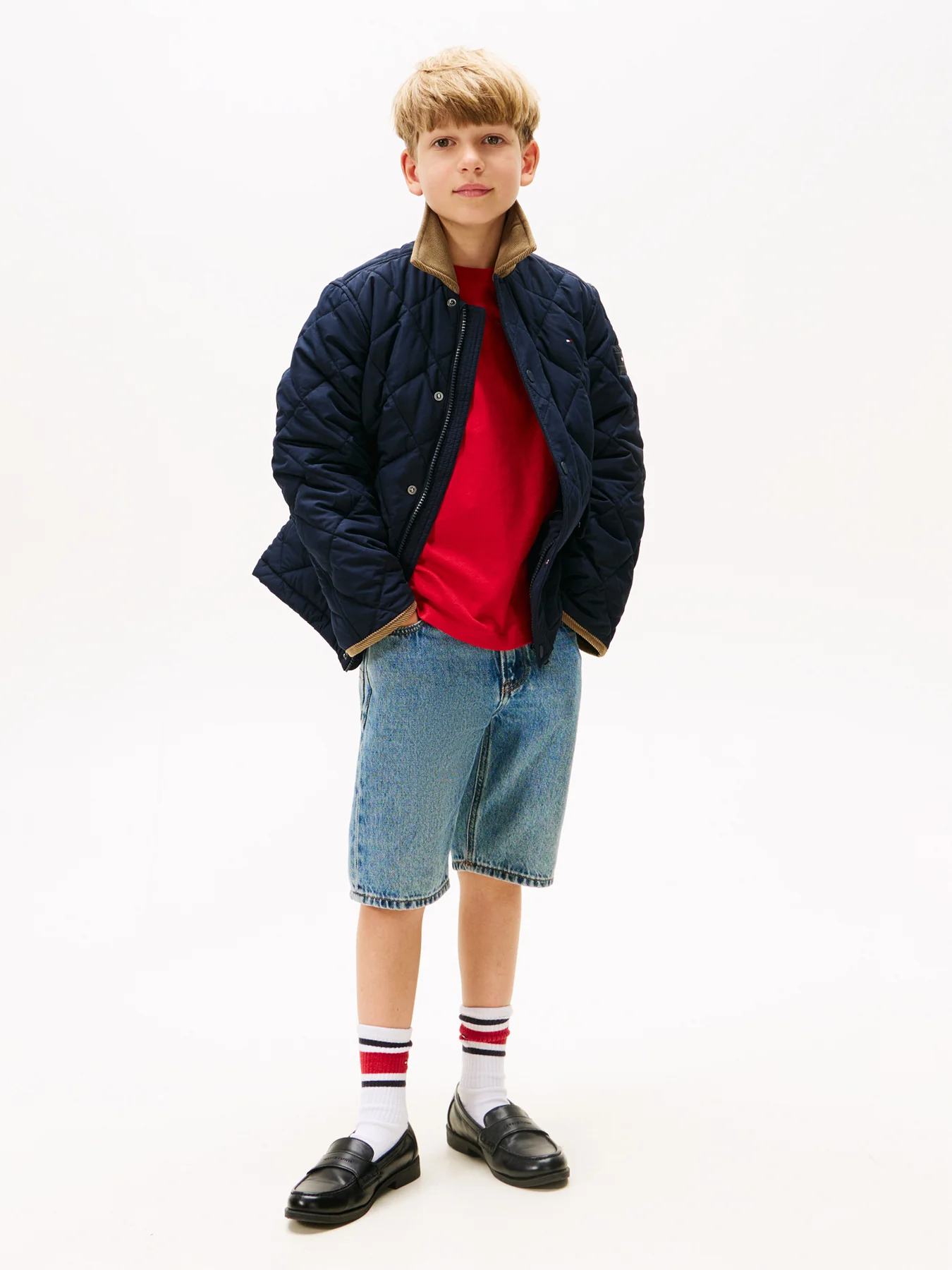 Quilted Jacket Blue - Image 4