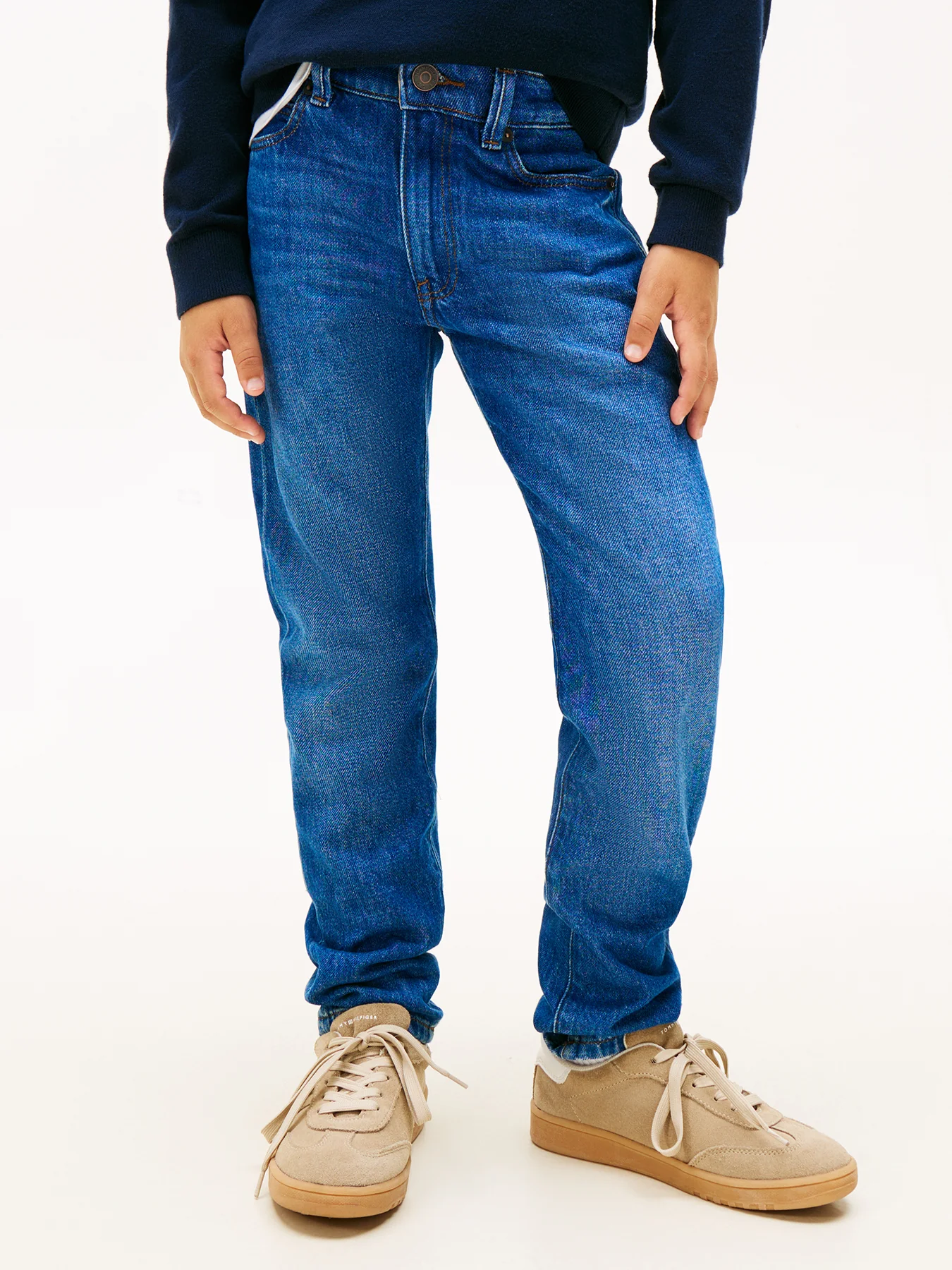 Dark Wash Straight Leg Jeans - Image 2