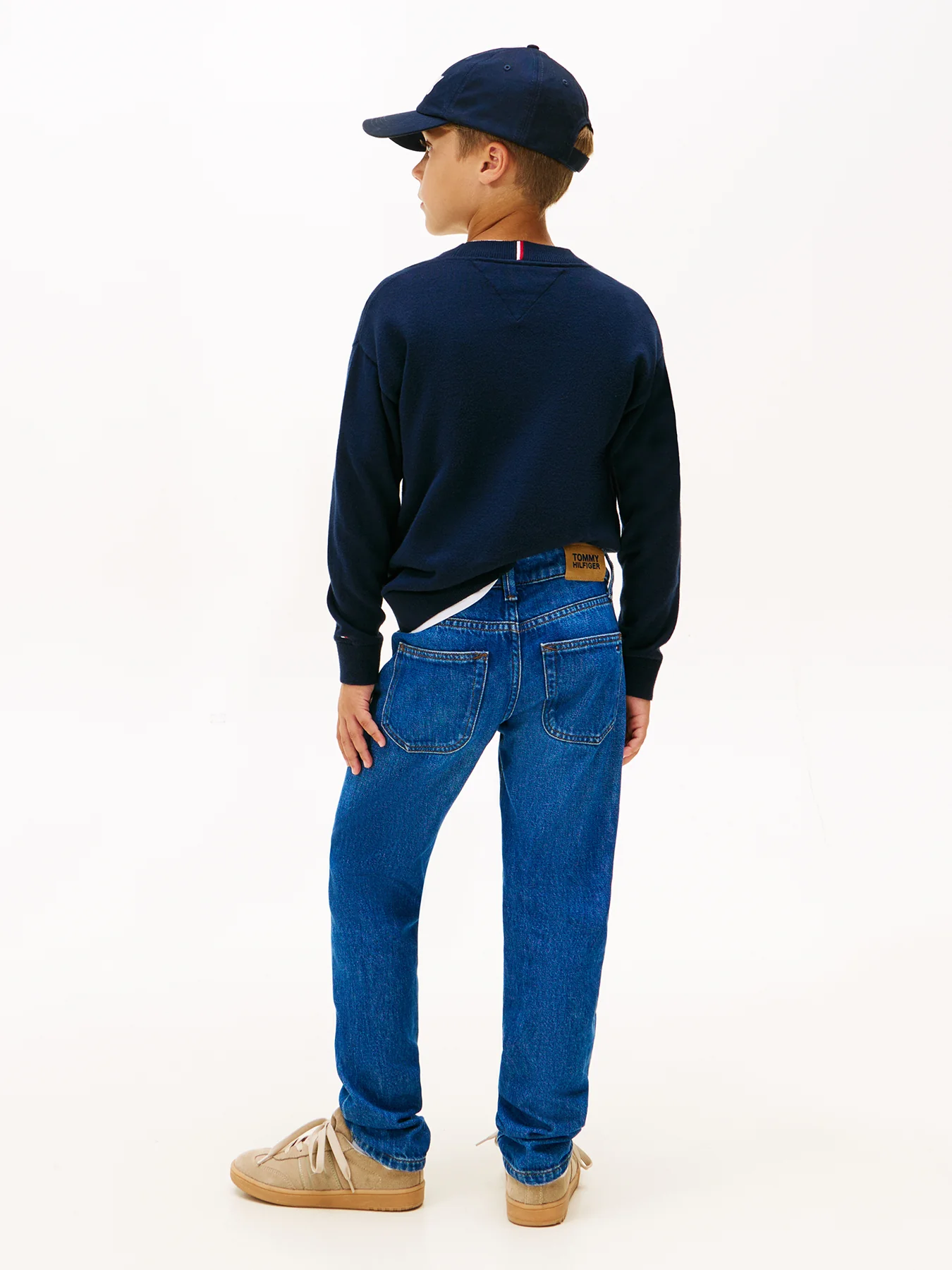 Dark Wash Straight Leg Jeans - Image 3