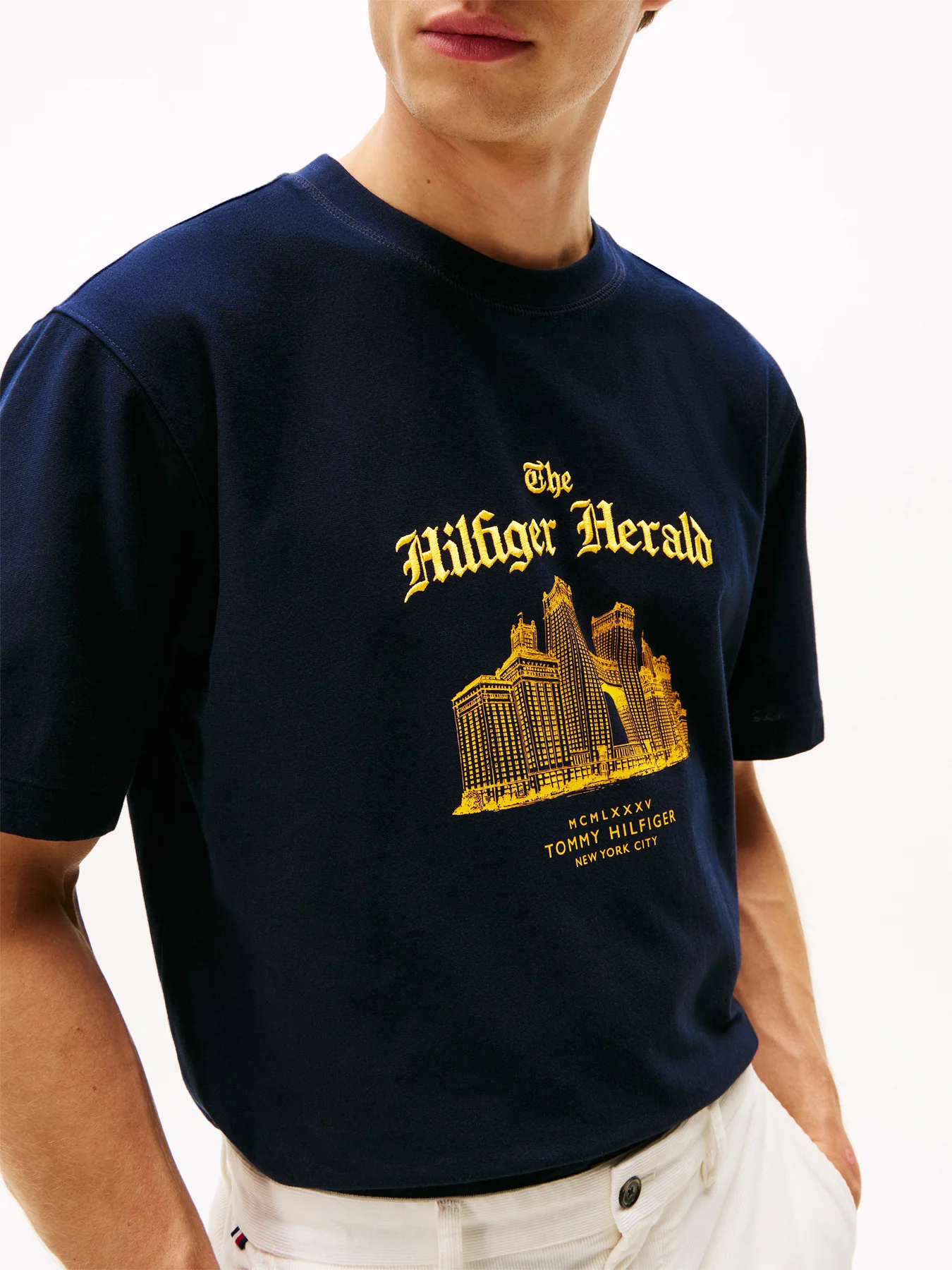 Graphic Relaxed Crew Neck T-Shirt Cotton - Image 5
