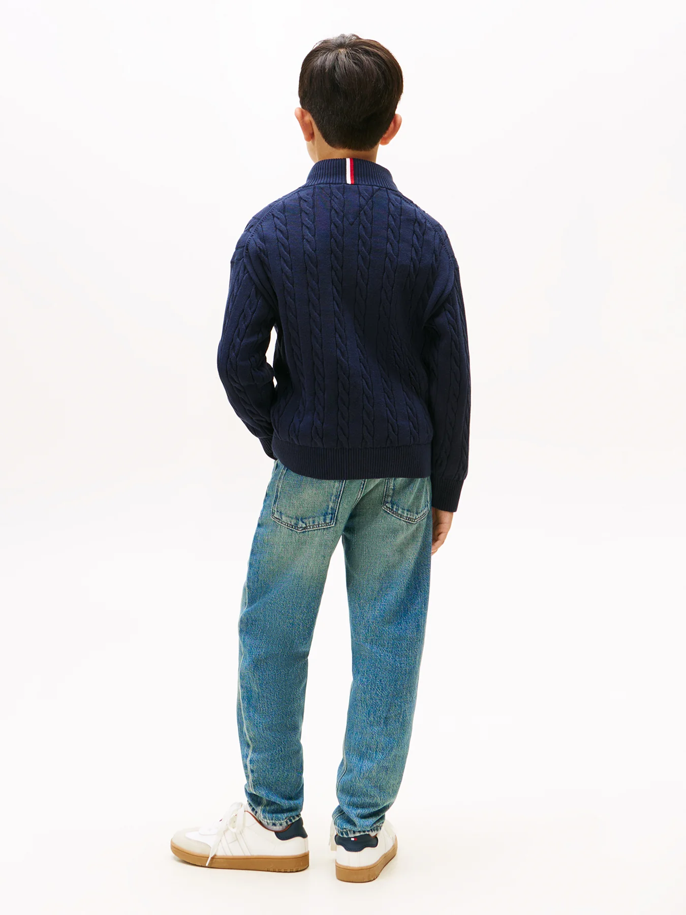 Kids’ Half-Zip Cable Knit Jumper - Image 3