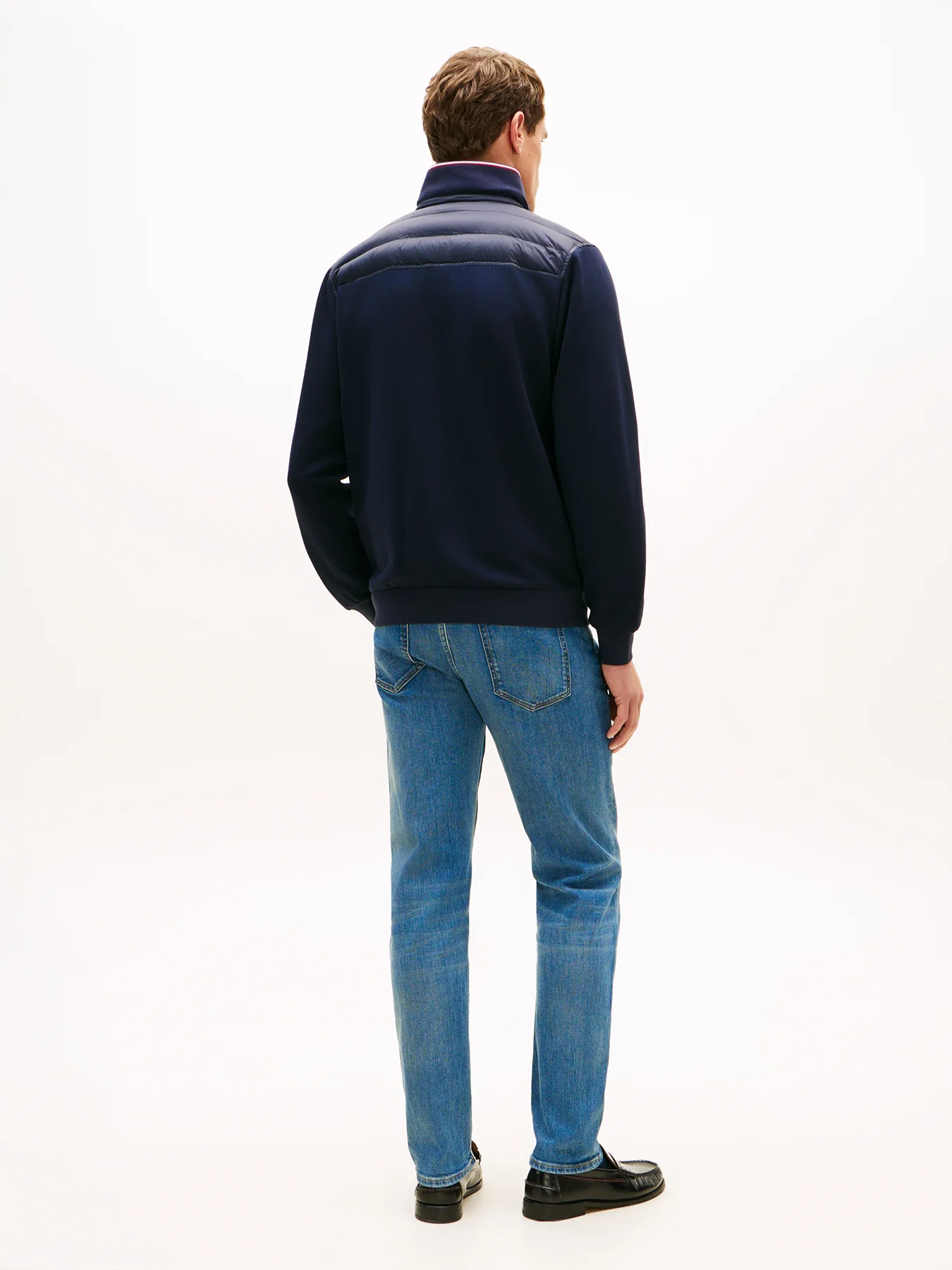 Mixed Texture Tipped Zip-Thru Jacket - Image 5