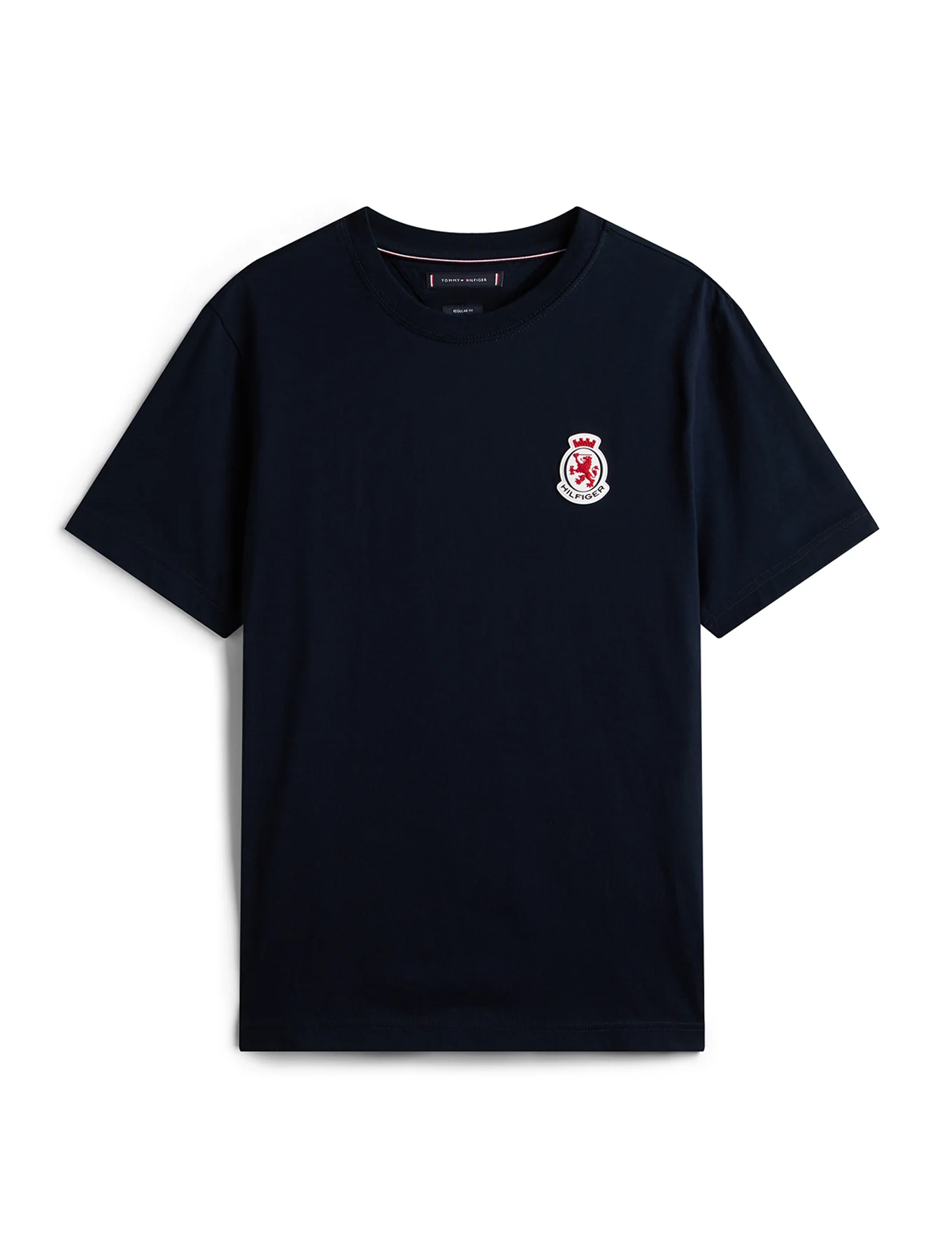 Rubberised Crest Jersey T-Shirt Blue