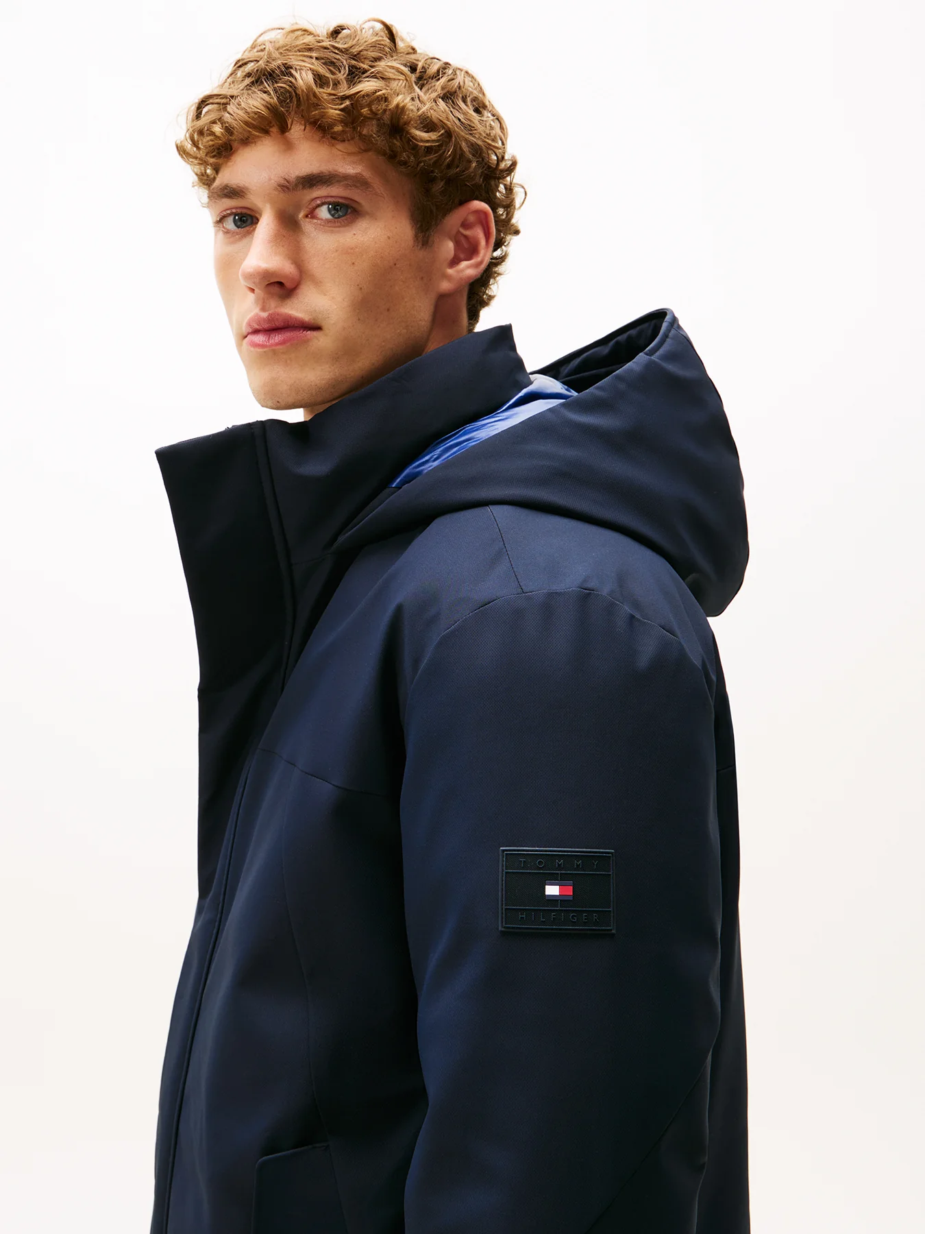 Water Repellent Thermal Padded Parka Blue - Image 3