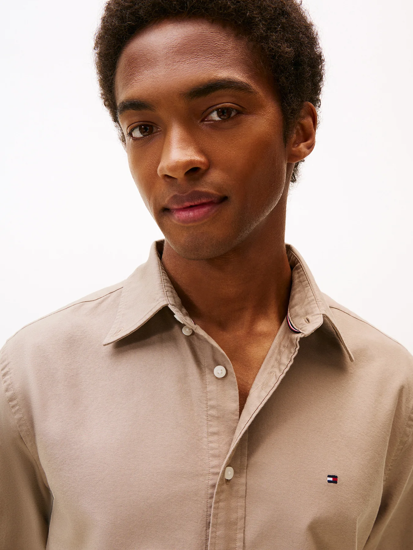 Regular Fit Flag Embroidery Oxford Shirt - Image 3