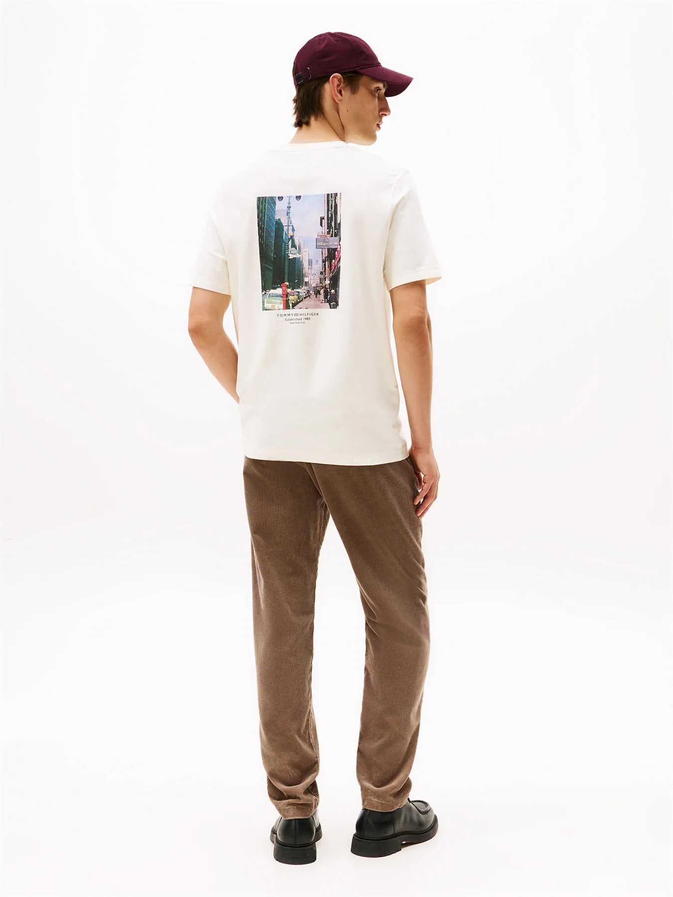 Back Print Jersey T-Shirt Ivory - Image 4