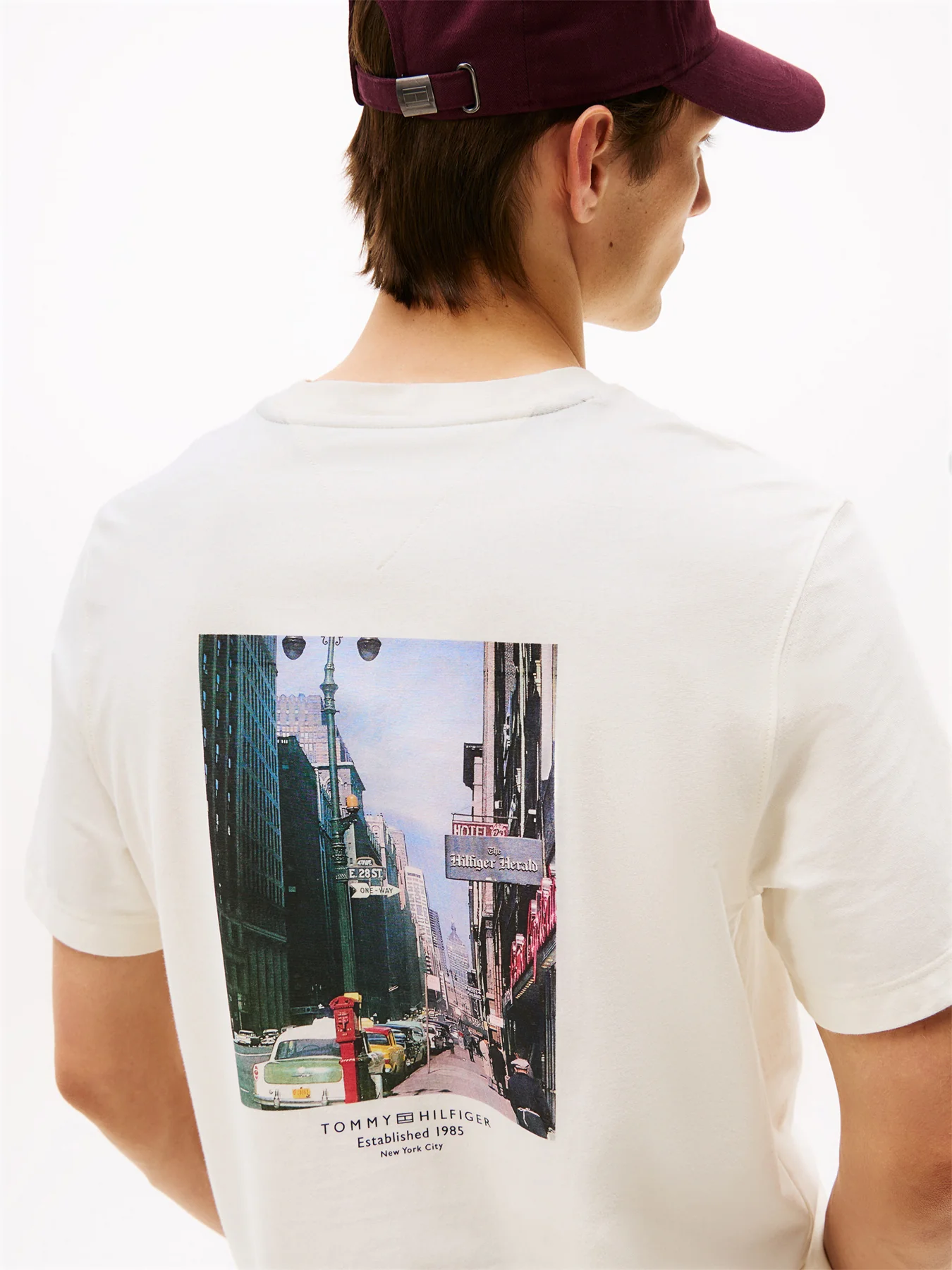 Back Print Jersey T-Shirt Ivory - Image 5