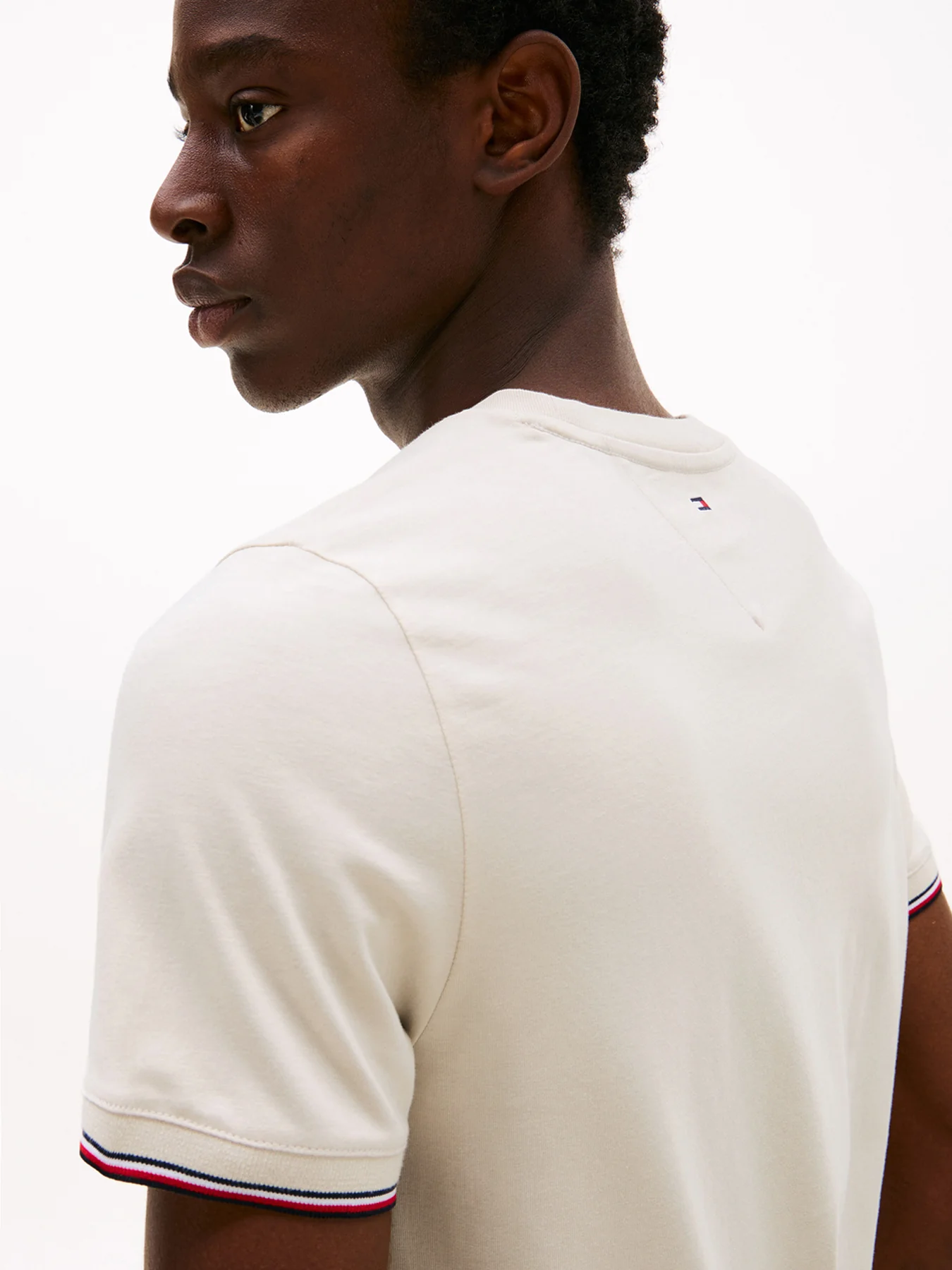 Signature Tipped Slim Knit T-Shirt - Image 3