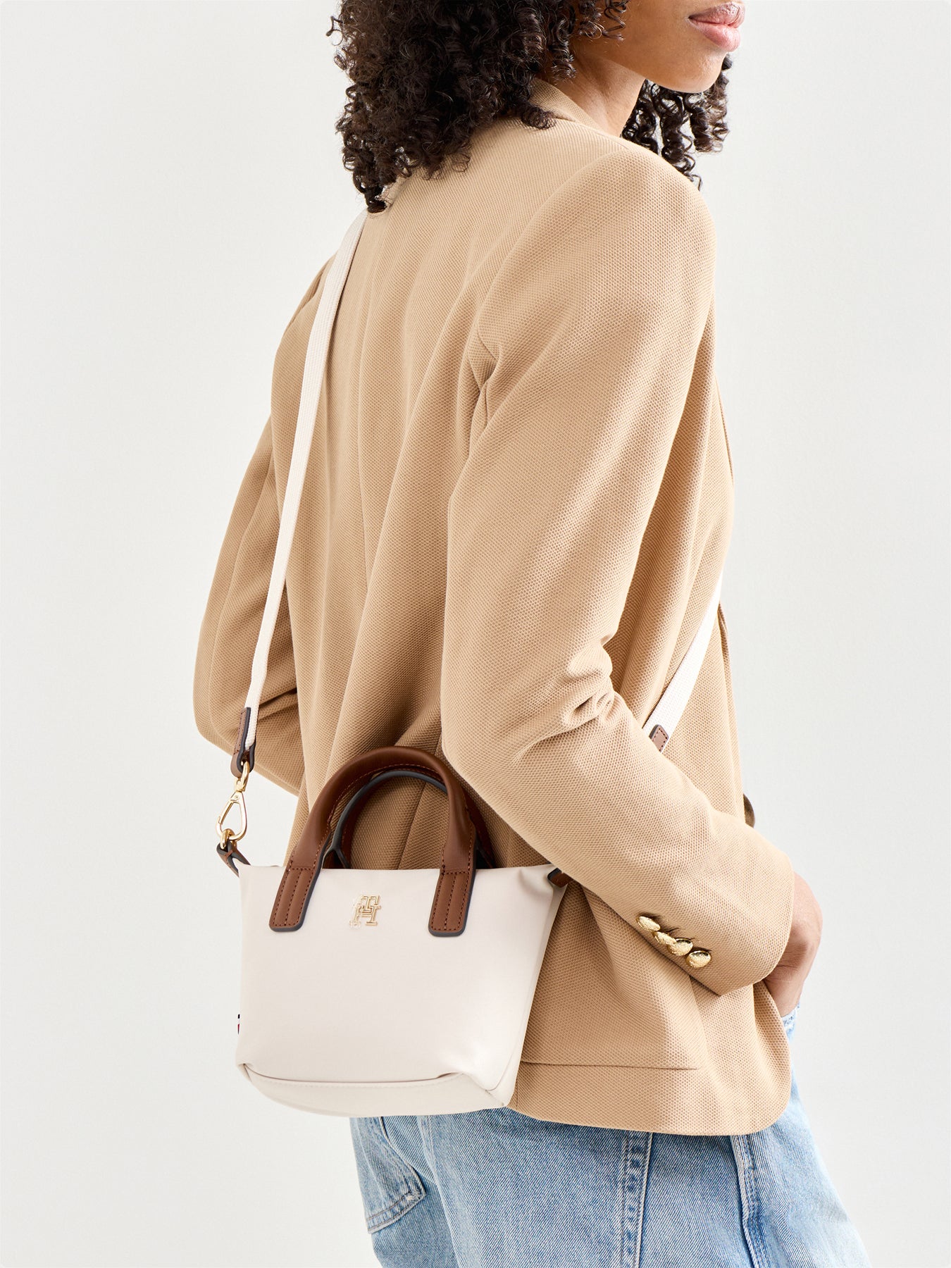 Popette Micro Tote Cream - Image 2