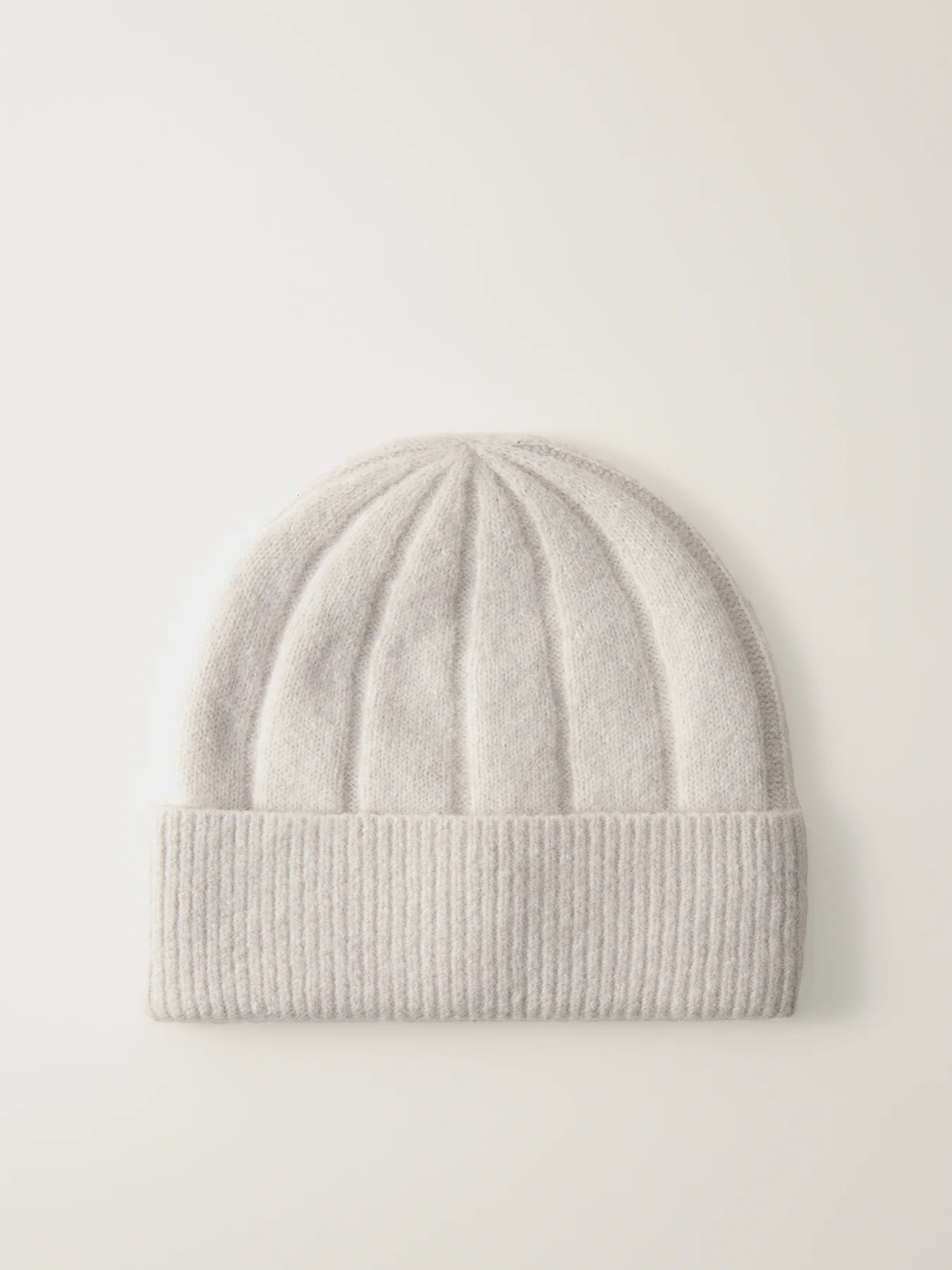Flag Fluffy Beanie Beige - Image 2