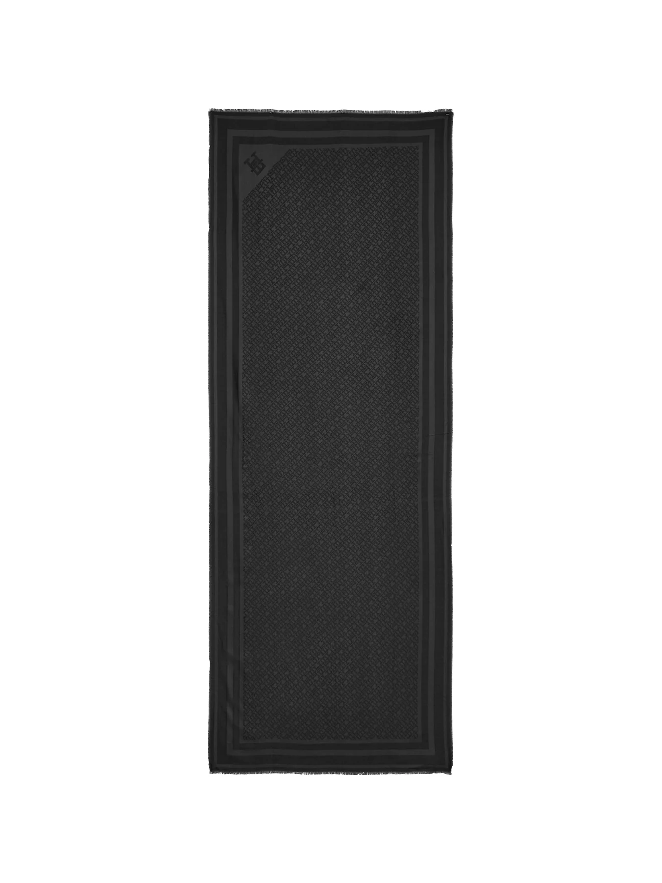 Monogram Scarf Black