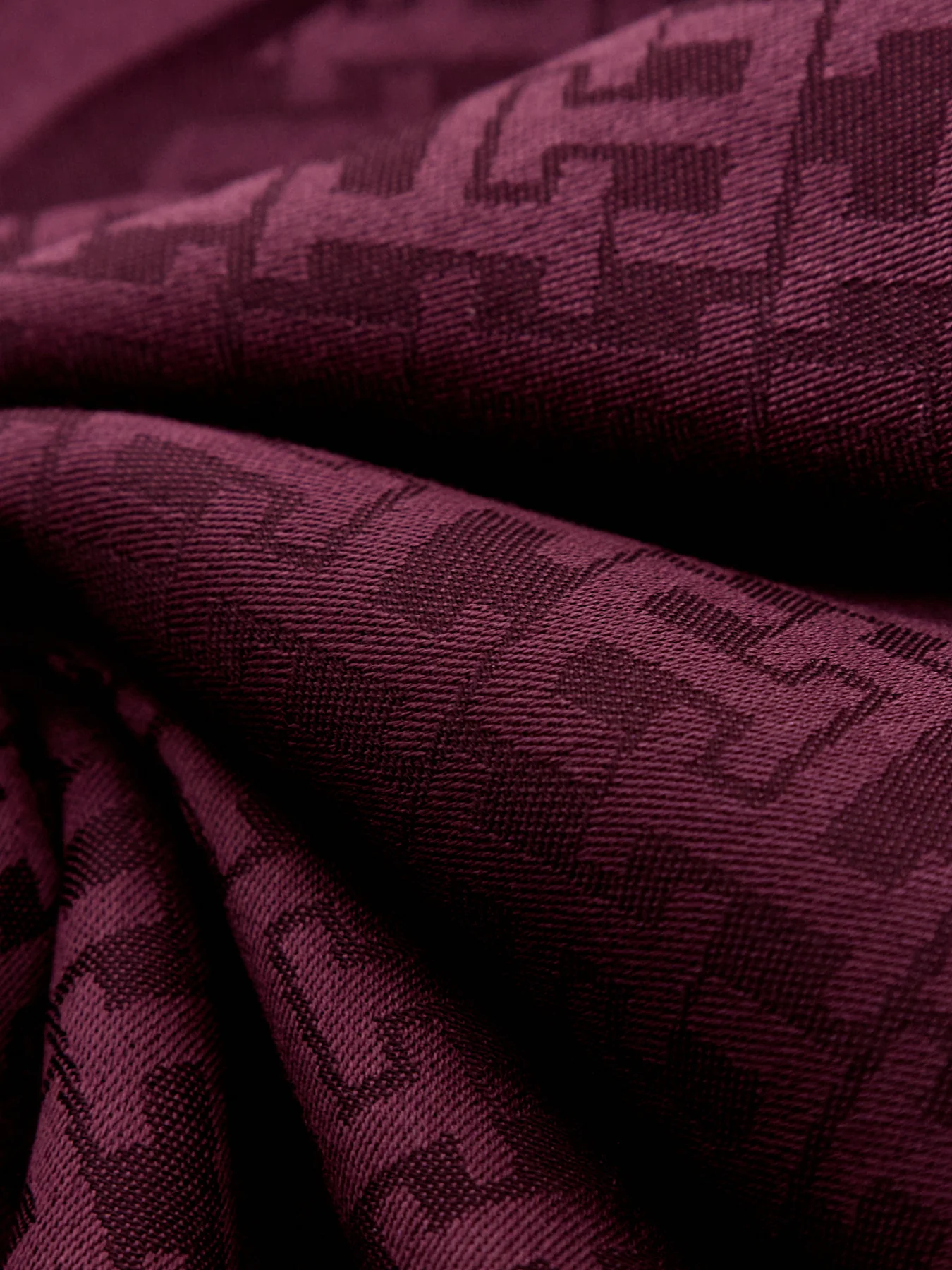 Monogram Scarf Burgundy - Image 3