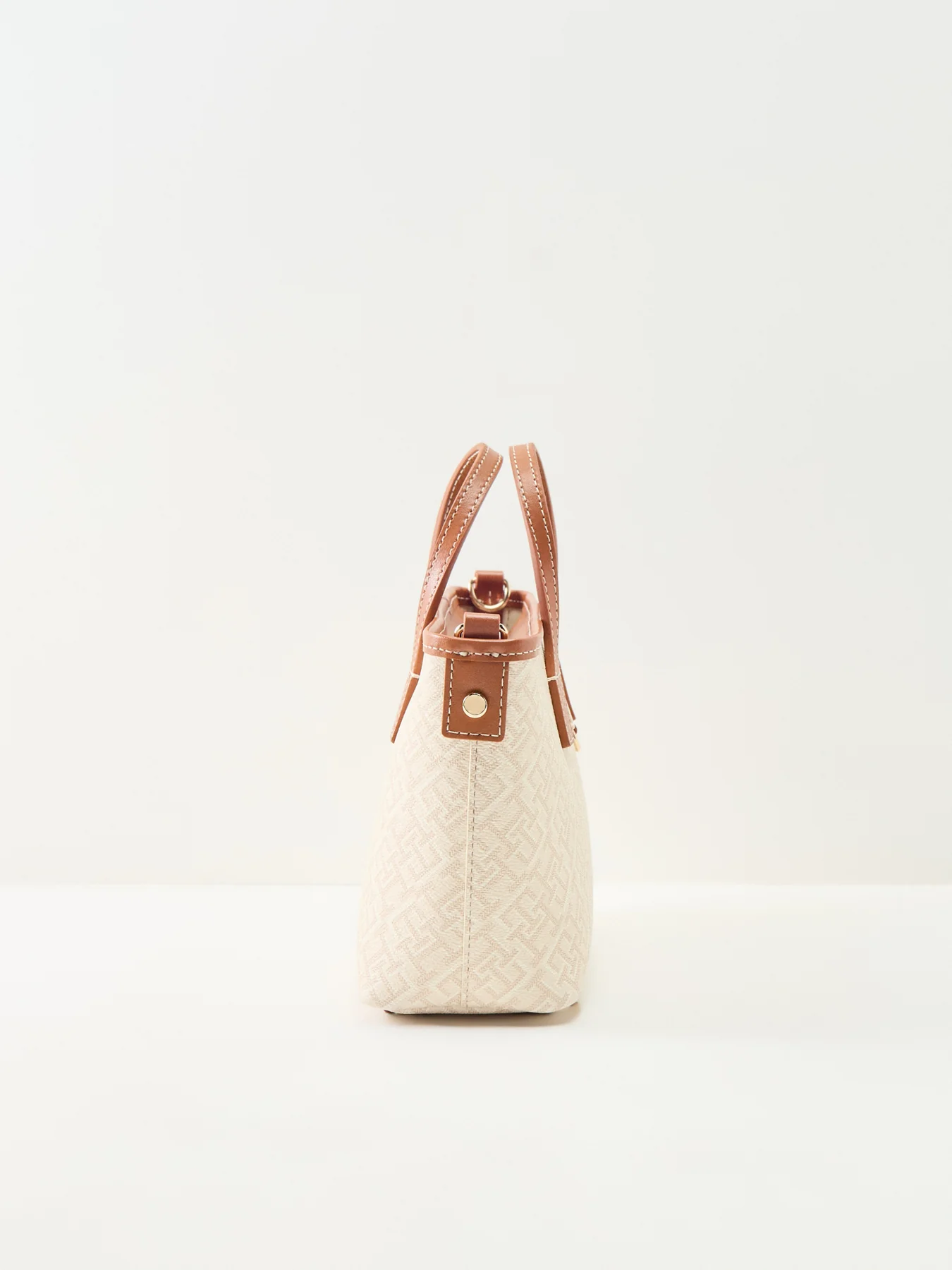 Monoplay Mini Tote Bag Cream - Image 4