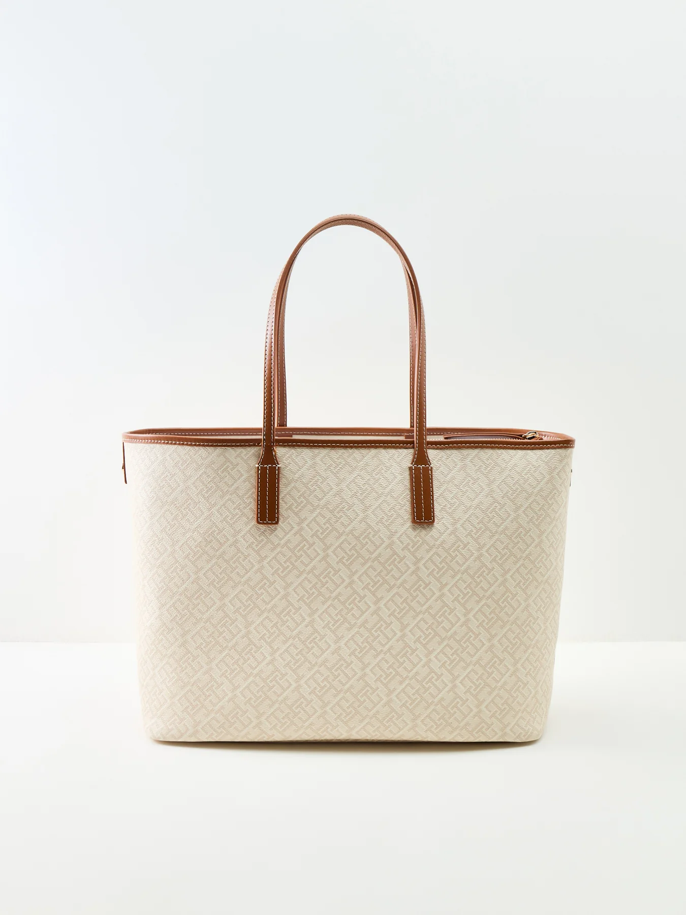 Monoplay Stripe Tote Bag Cream - Image 3