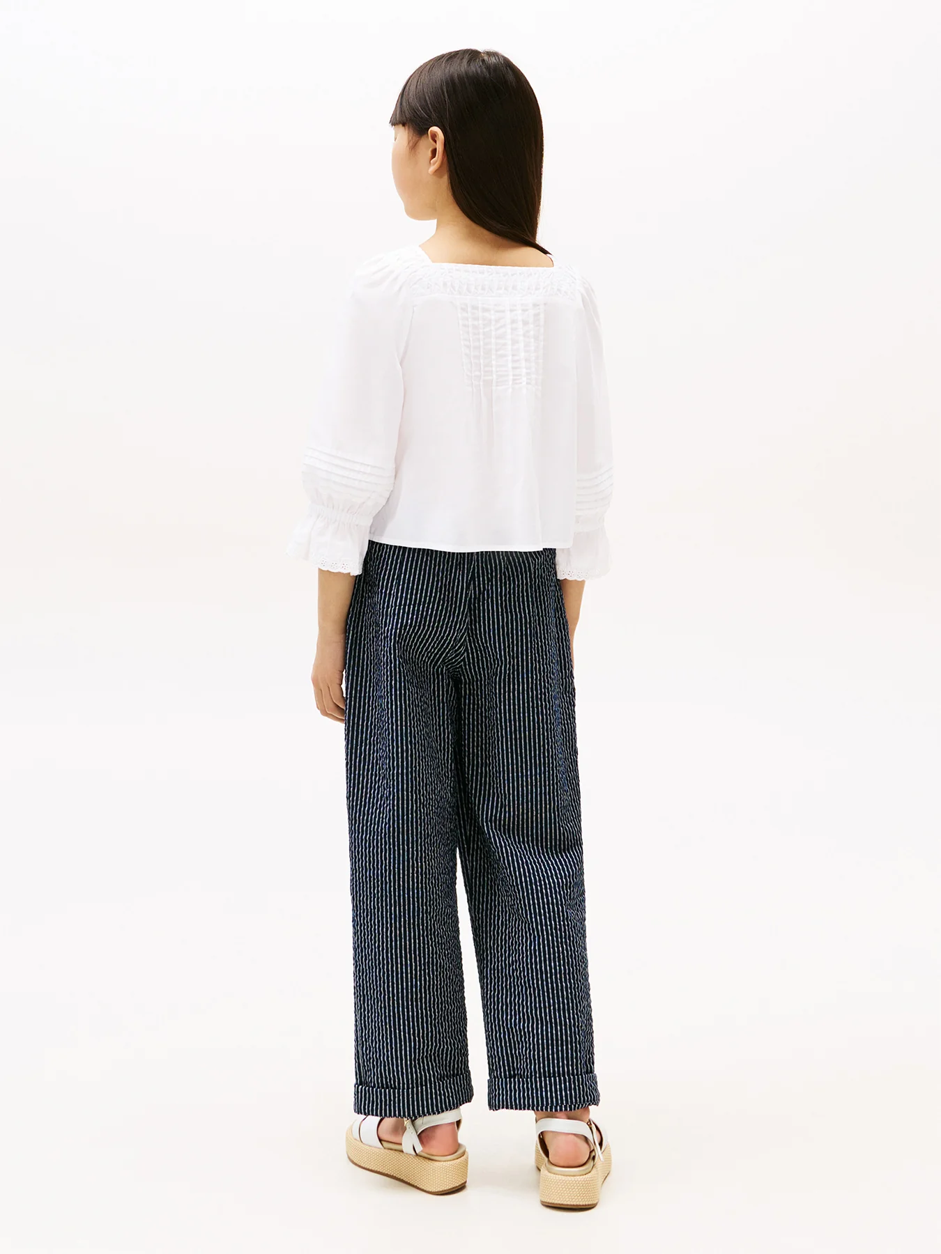 Broderie Anglaise Pintuck Blouse - Image 3