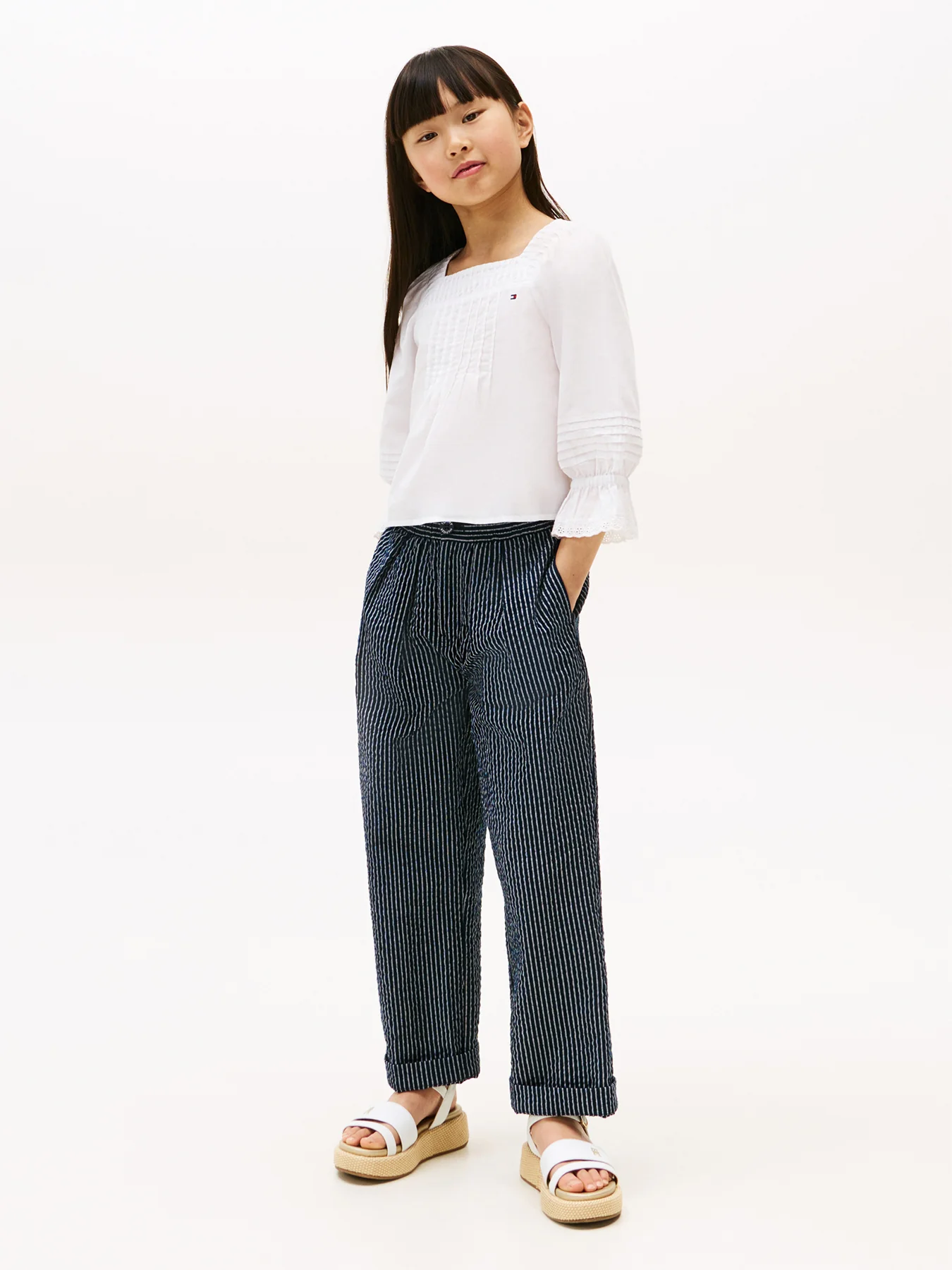 Broderie Anglaise Pintuck Blouse - Image 4