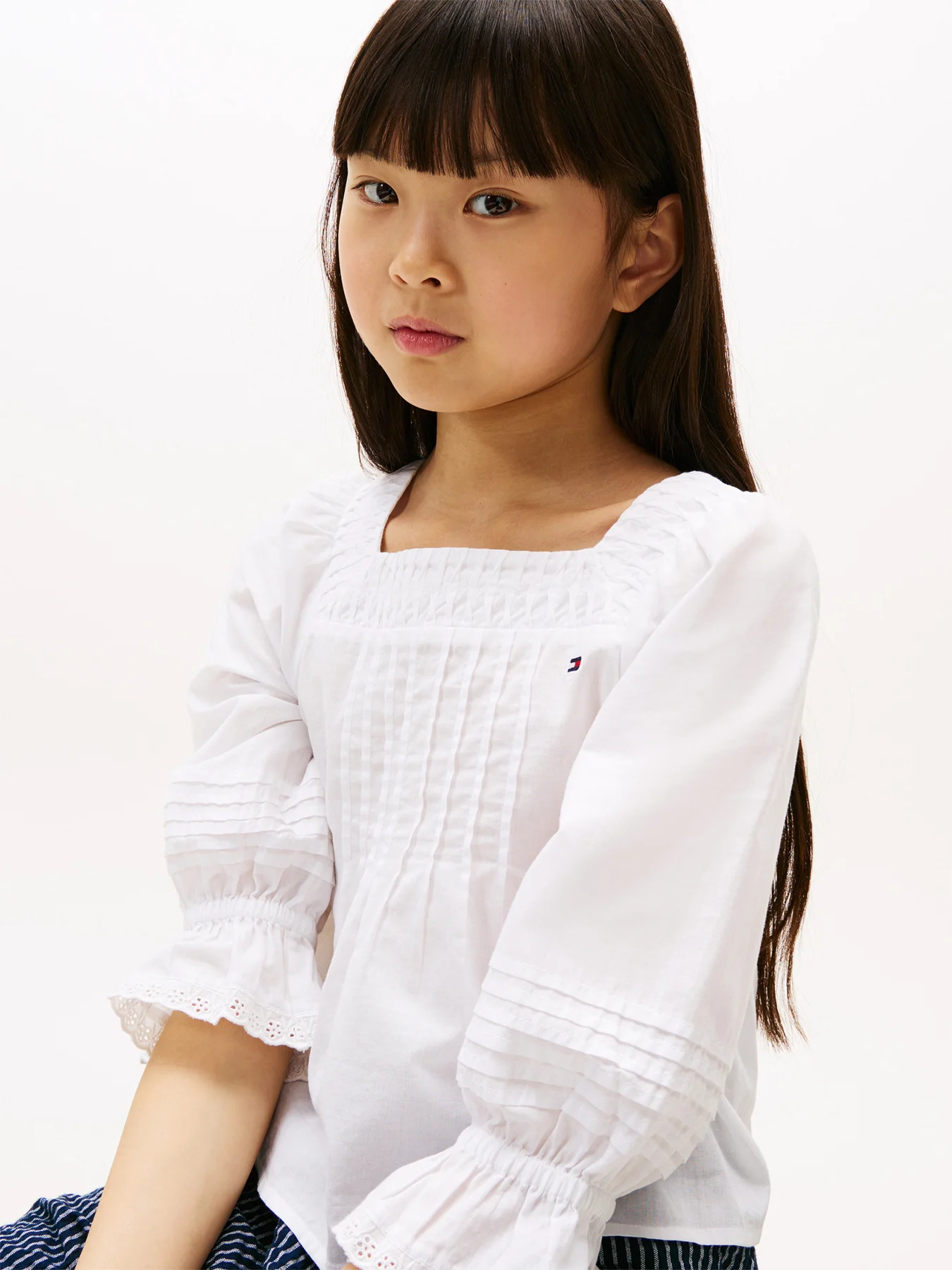 Broderie Anglaise Pintuck Blouse - Image 5