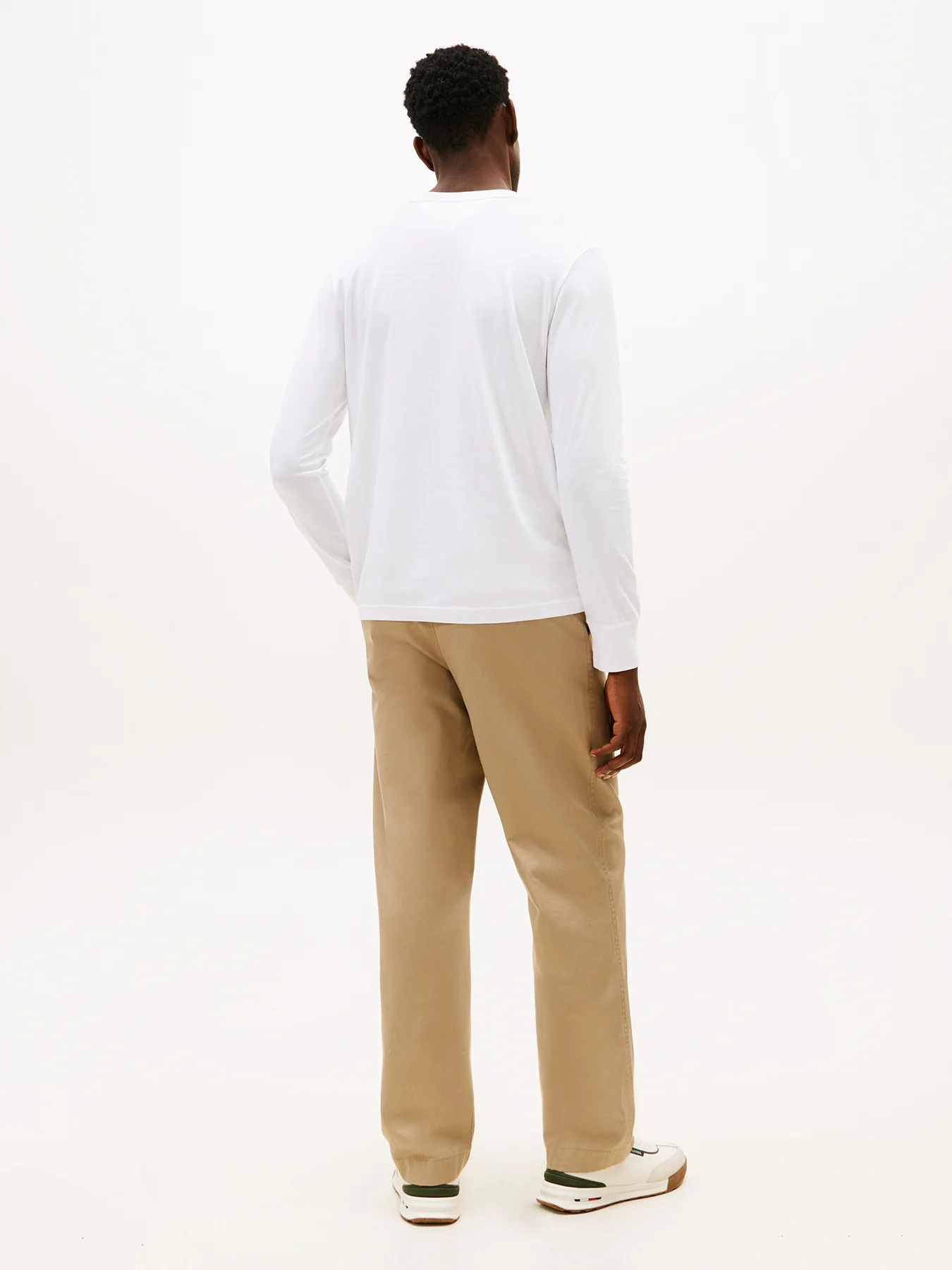 Long Sleeve Logo T-Shirt White - Image 5