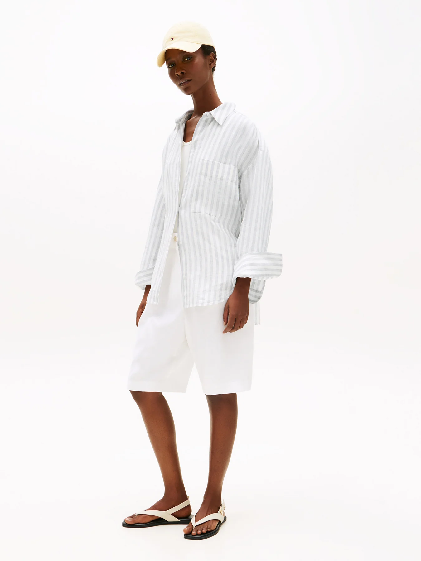 Oversized Fit Linen Shirt - Image 4