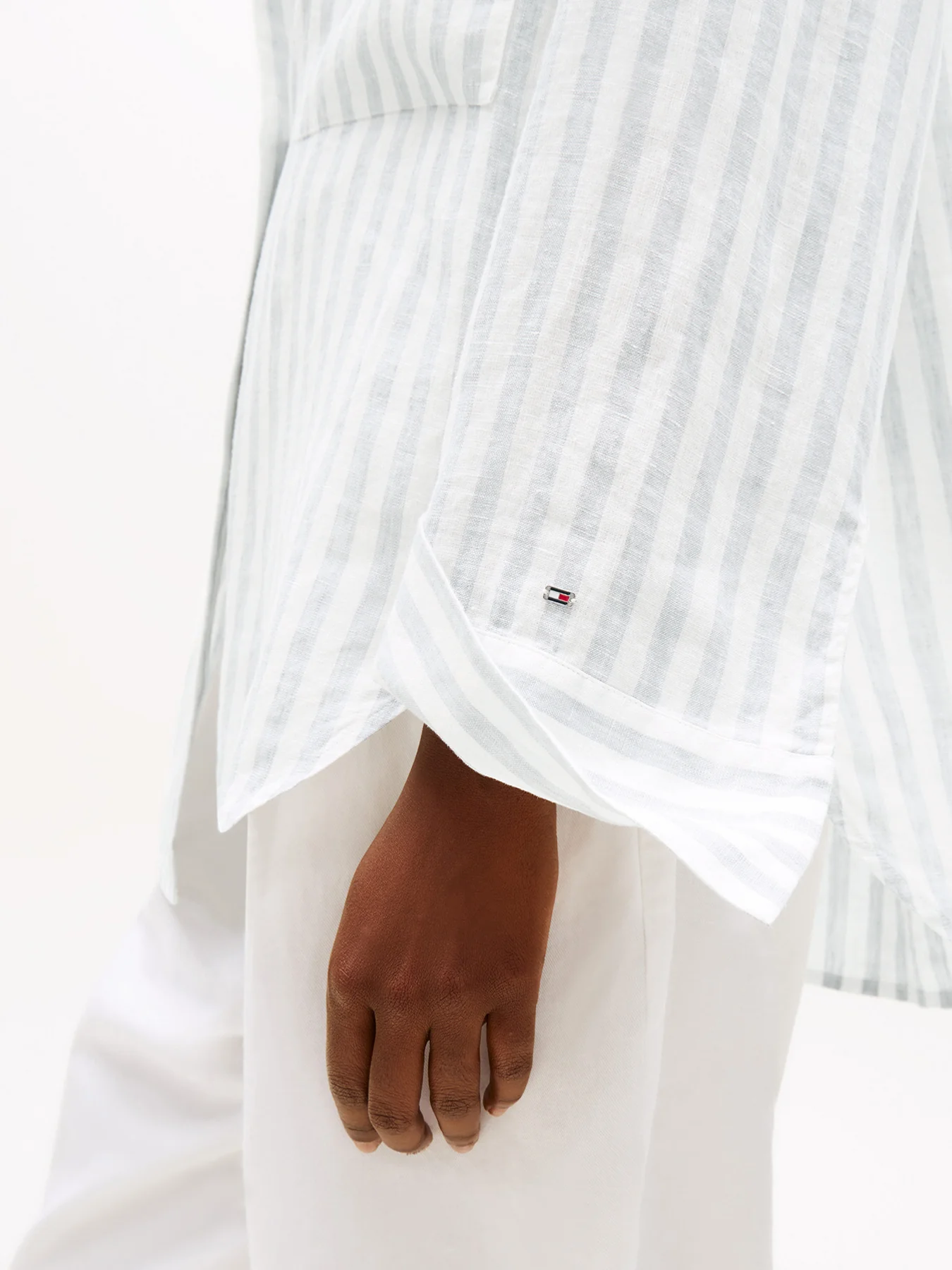 Oversized Fit Linen Shirt - Image 5