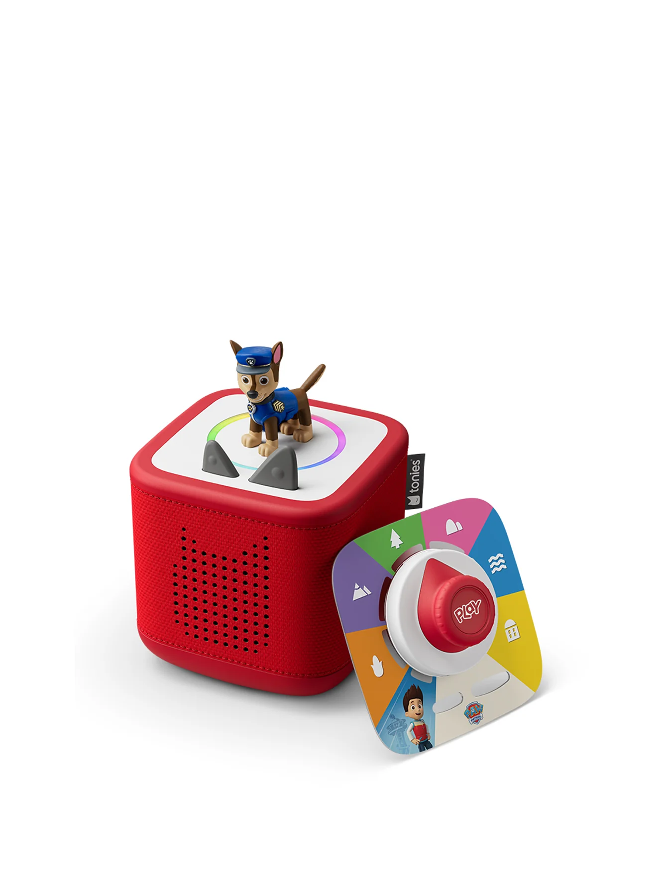 Toniebox 2 Play Set Paw Patrol & Headphones Sunset Red Bundle
