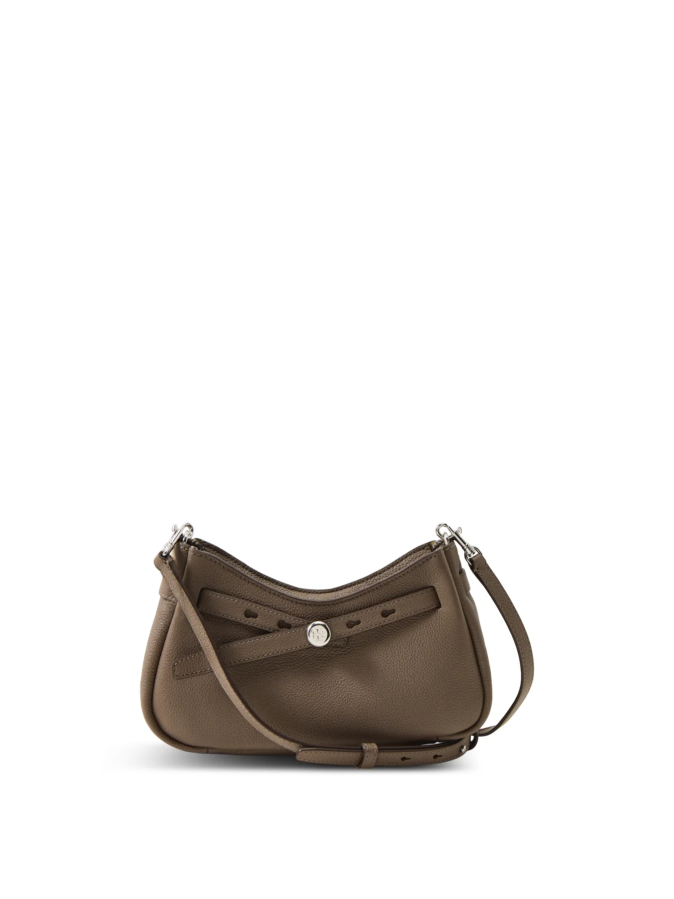 Romy Zip Top Crossbody Beige