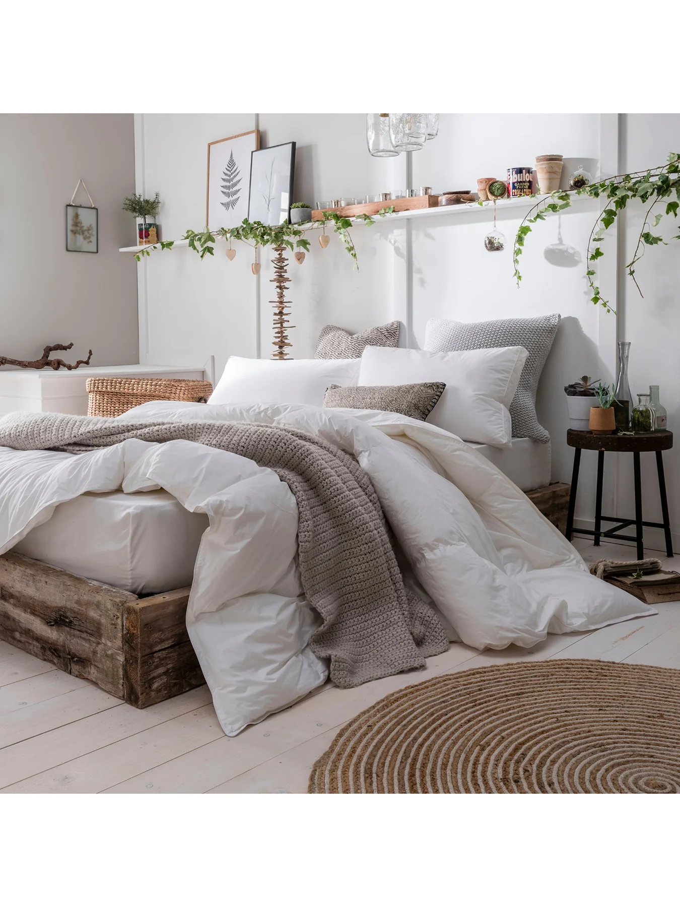 Goose Down Duvet 13.5 Tog King White - Image 3