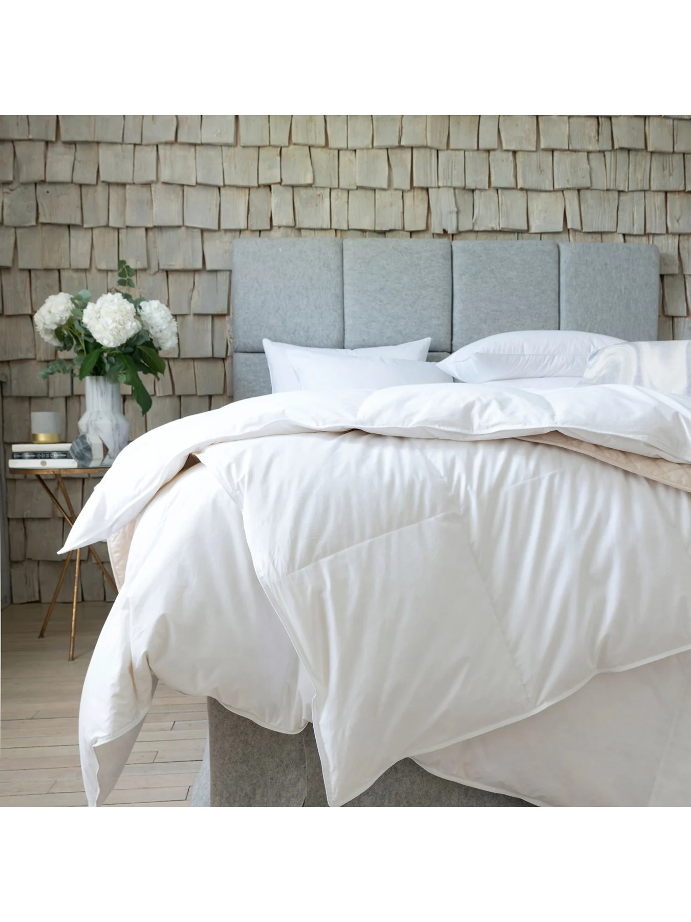 Goose Feather and Down Duvet 10.5 Tog White  Single - Image 3
