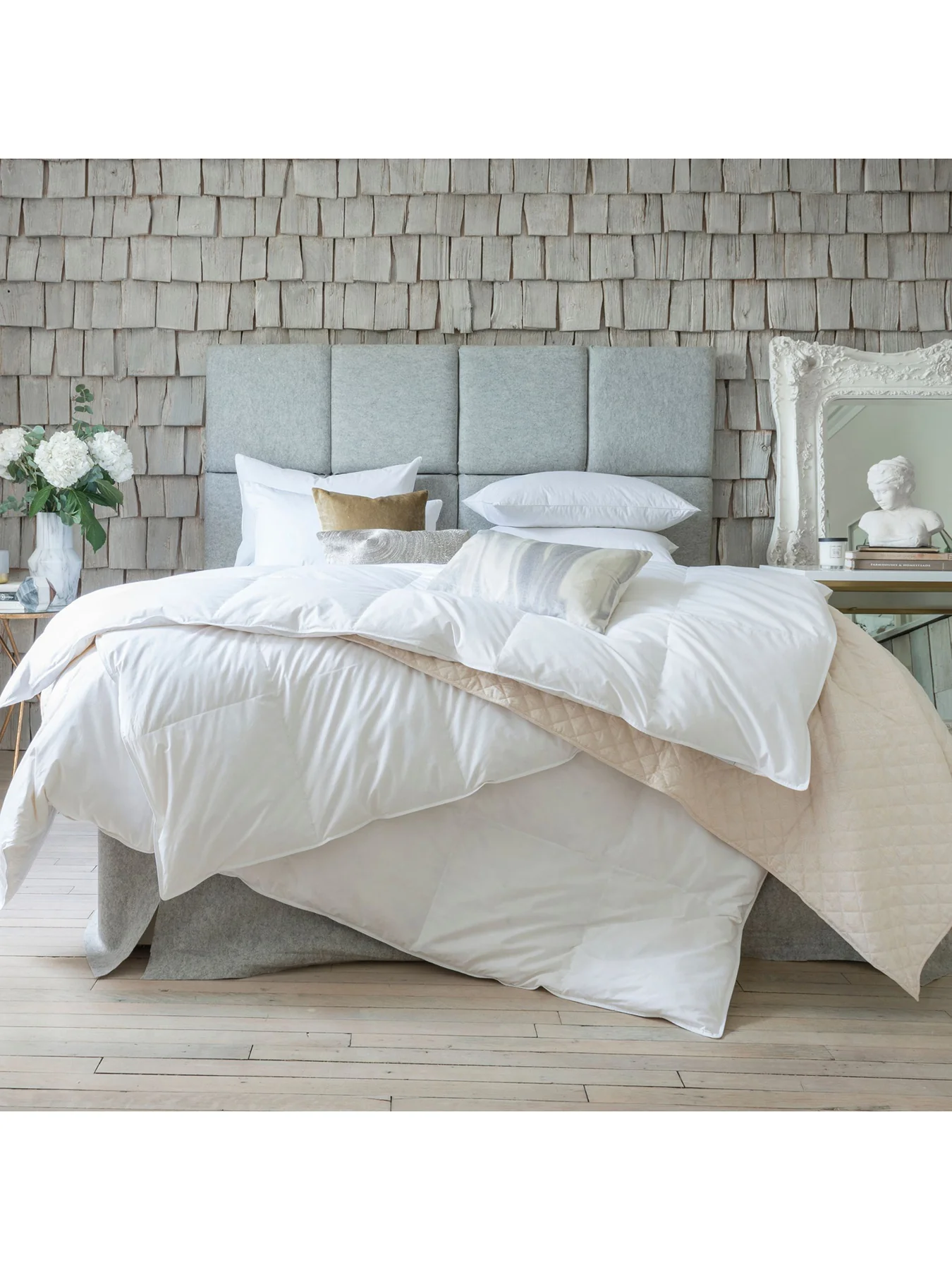 Goose Feather and Down Duvet 13.5 Tog White Double - Image 4