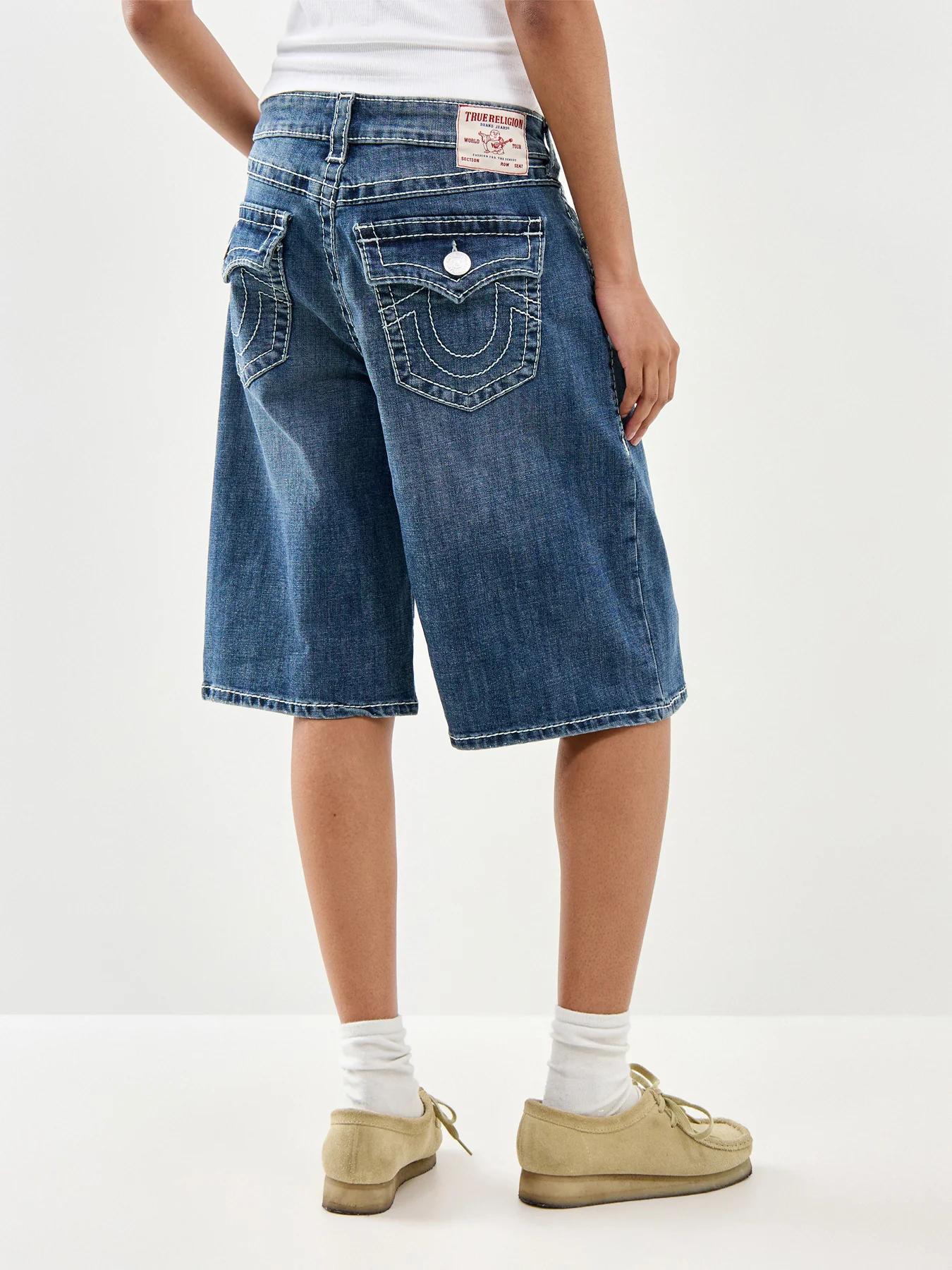 Baggy Denim Jort Big T Flap - Image 5