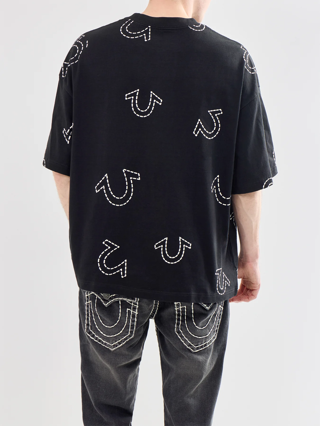 Oversized Graphic T-Shirt Black - Image 5