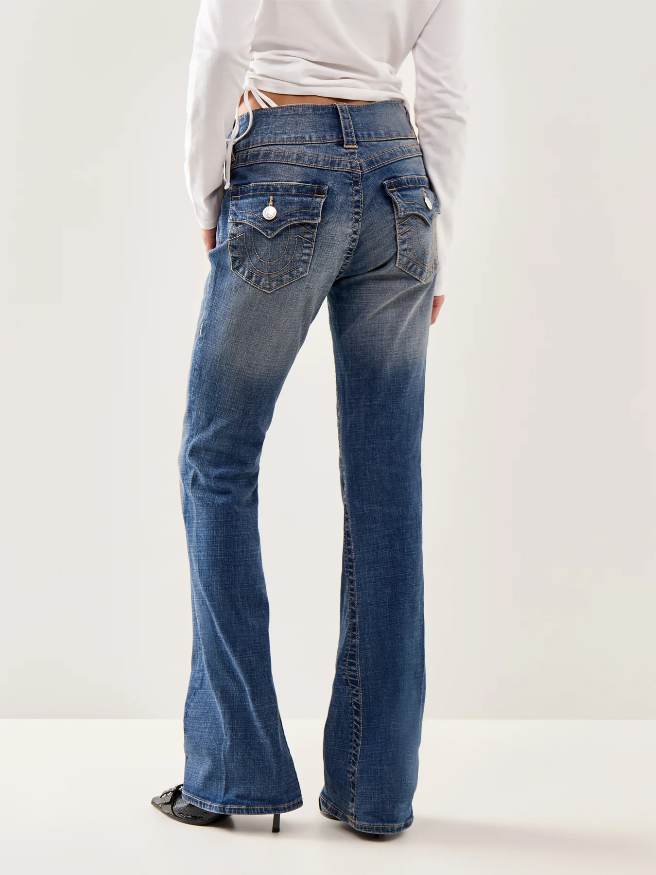 Joey Flare Pocket Jeans Blue - Image 5